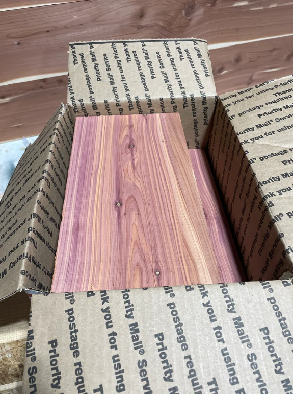 Aromatic Red Cedar Craft Wood, Eastern Cedar Boards, 5 Piece Bundle