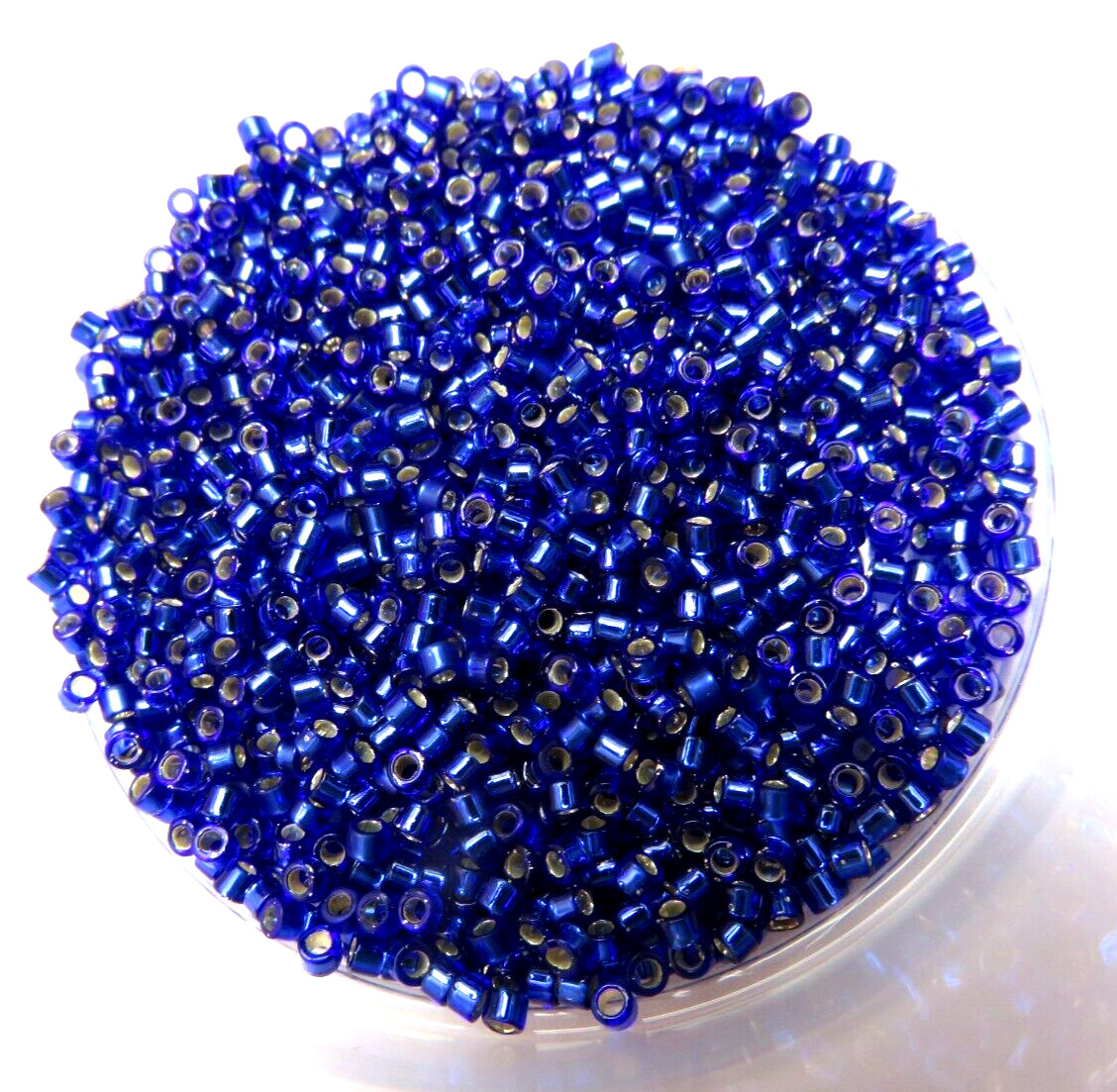 11/0 DELICA ~ BLUE SAPPHIRE S/L ~ DB047 ~ 7 Grams ~ MIYUKI ~ GLASS SEED BEADS