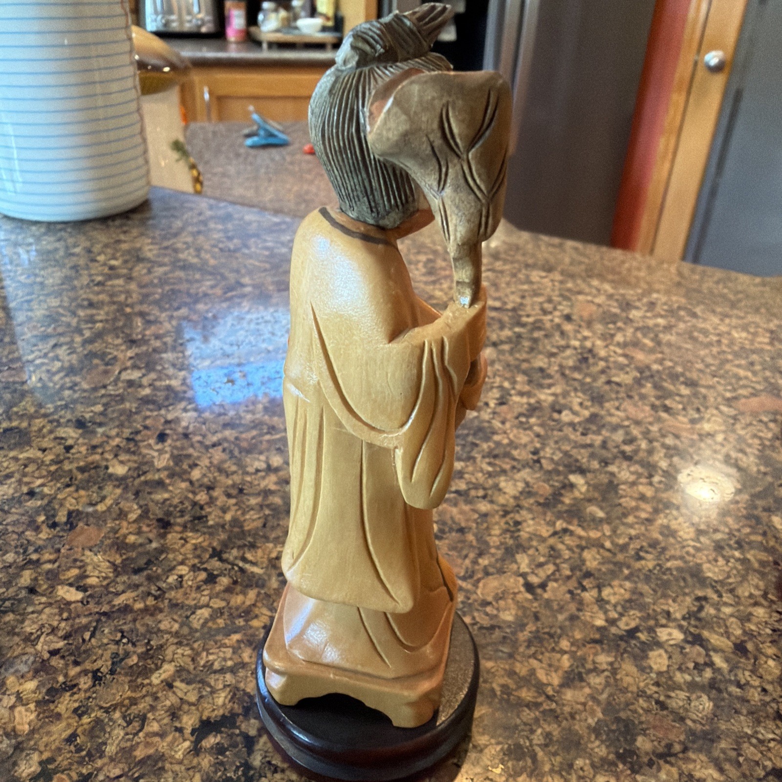 Vintage Chinese Eight Immortals Carved Boxwood Set Republic Period