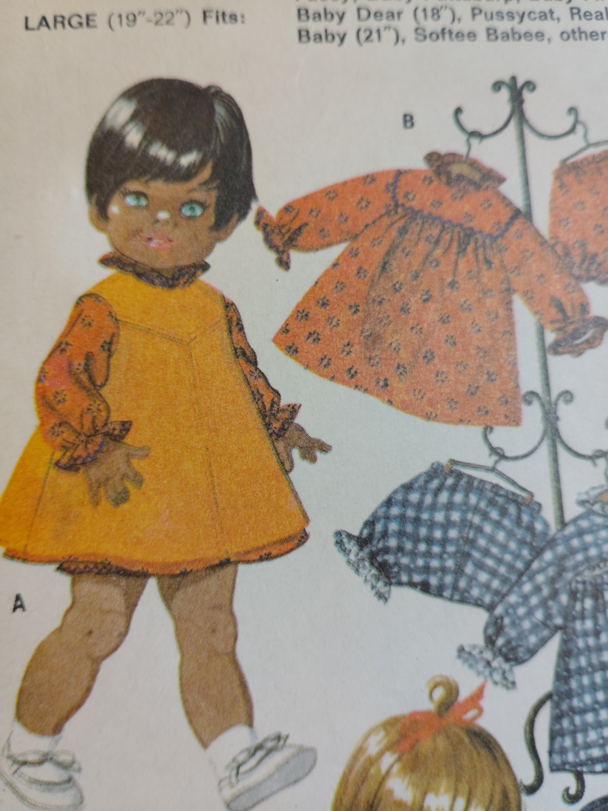 Doll Clothing Wardrobe 17″ 18″ McCall’s 9449 Craft Sewing Pattern Cut VTG Chubby
