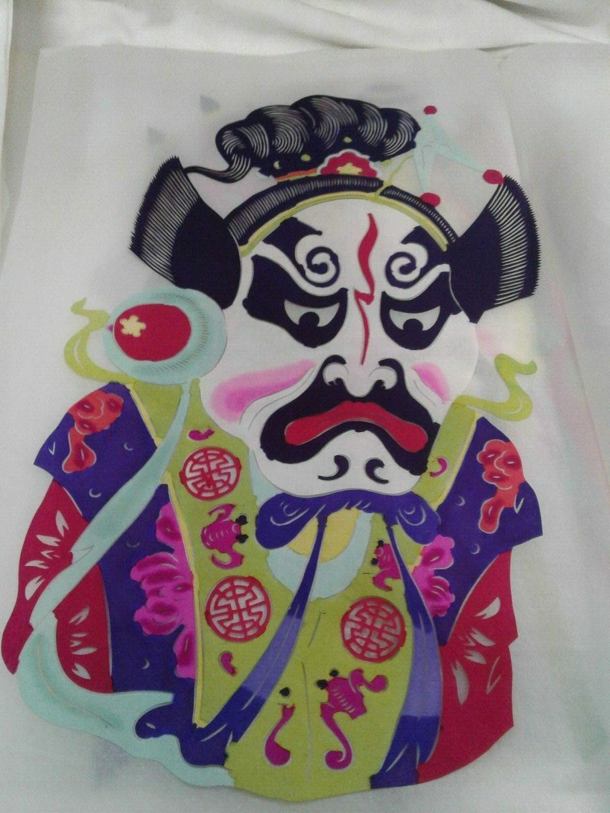 Chinese traditional folk art paper cut outs 10 different pieces in folder CHINA