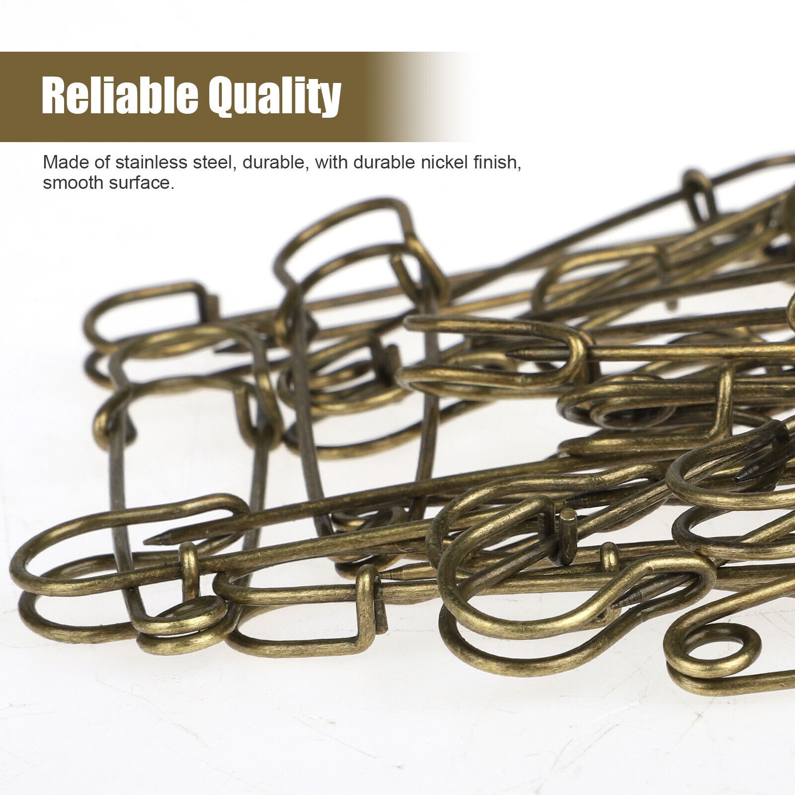 30Pcs Large Safety Pins Heavy Duty Blanket Pins Bulk Steel Spring Lock Pins