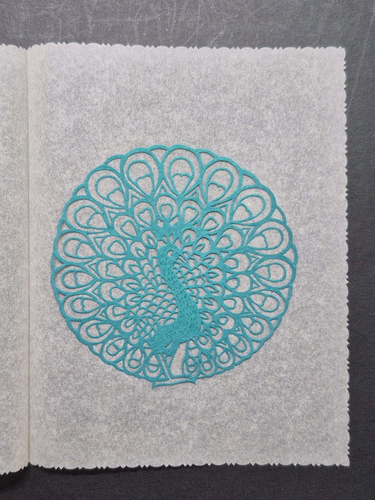 Unused Set of 10 Chinese Folk art Paper cuts Bird Designed