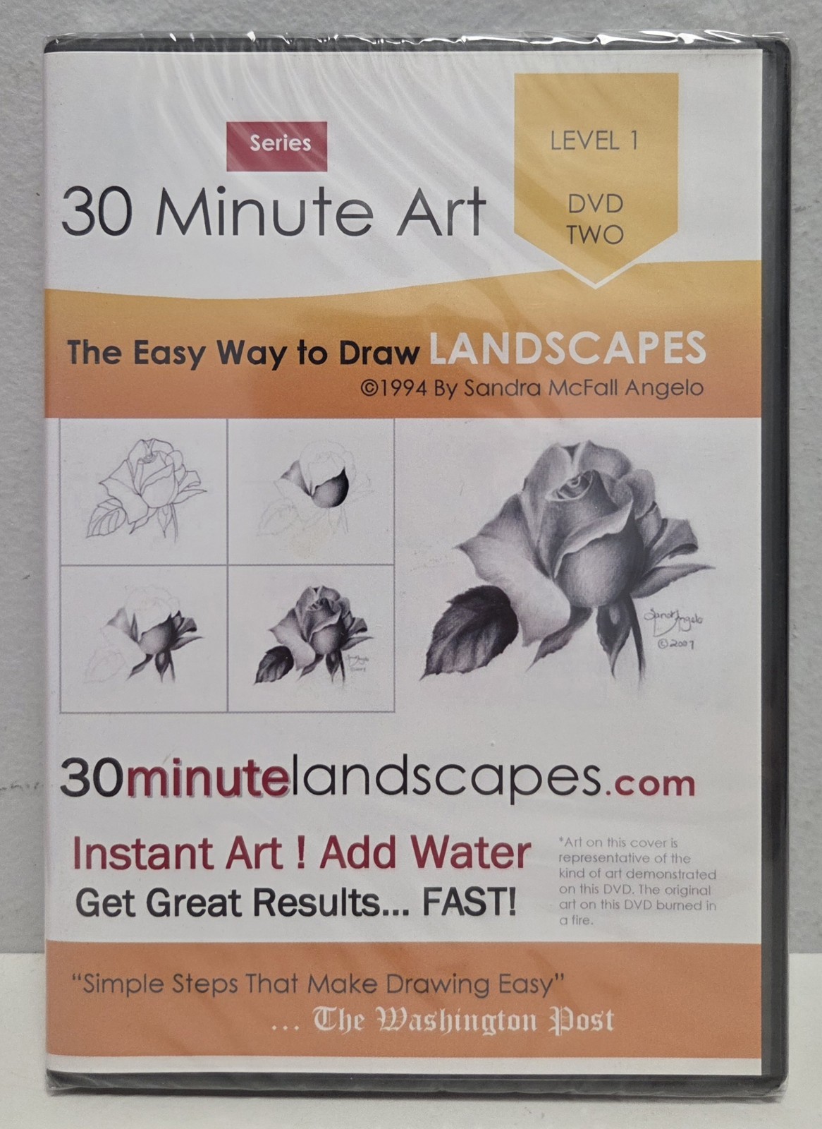 Easy Way To Draw Landscapes Level 1 by Sandra Angelo (DVD, 1994) NEW & SEALED