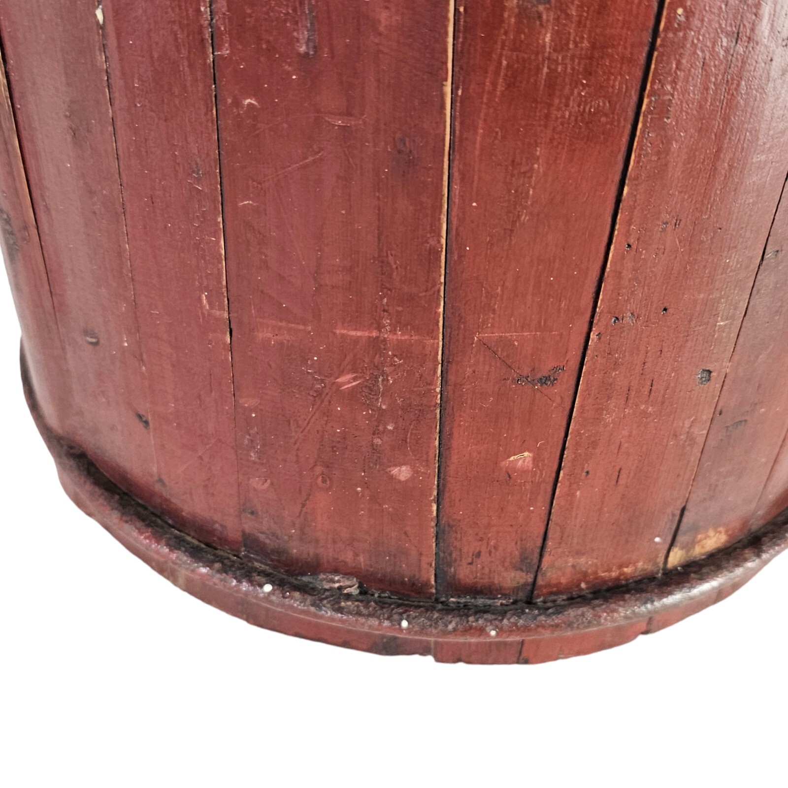 Vintage Chinese Lacquered Red and Gold Chinese Wedding Basket 16″