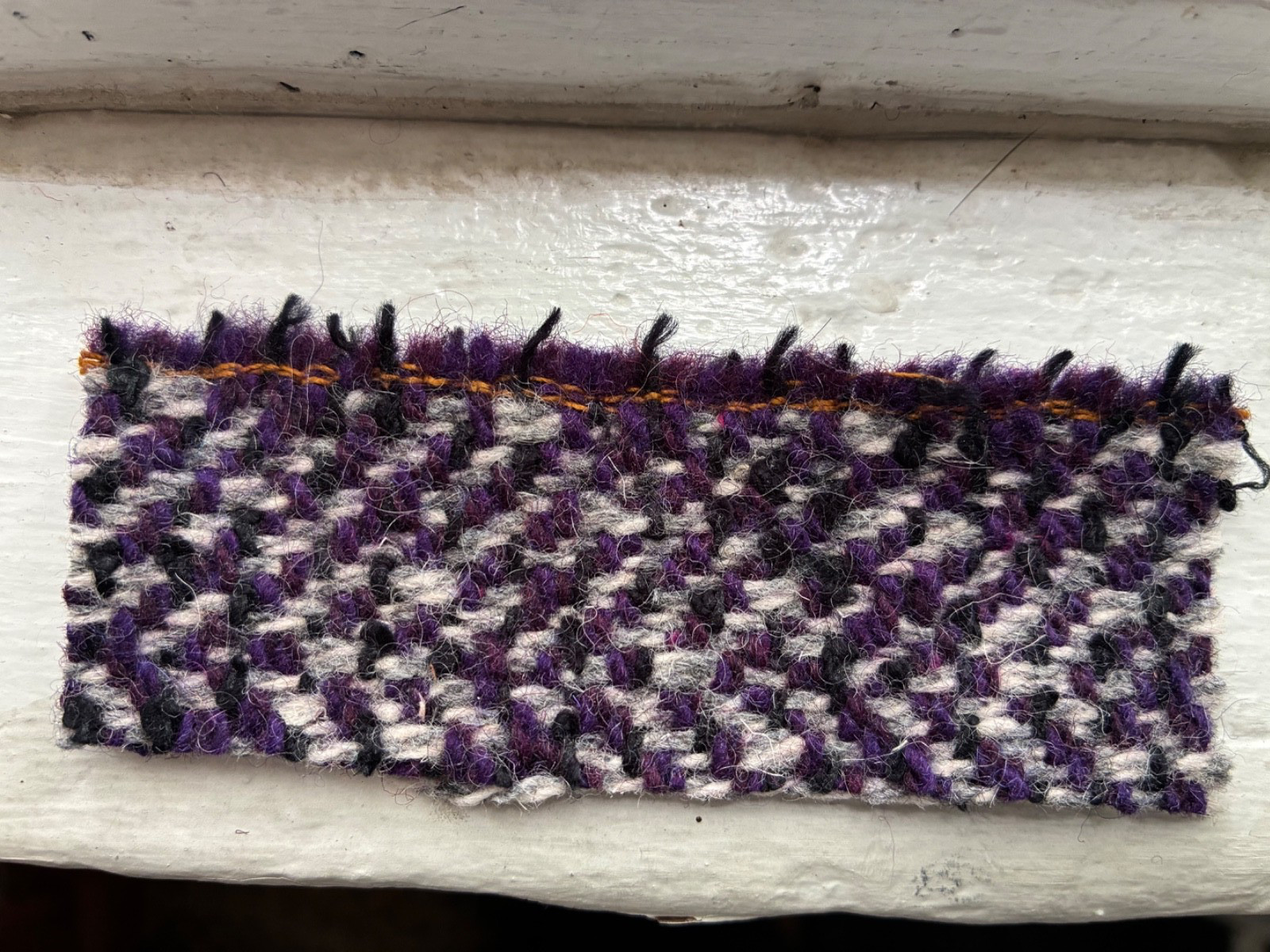 $30- 2Yards + 12 inch, Purple/Black Wool Blend, For Jacket,Skirts, Upholstery