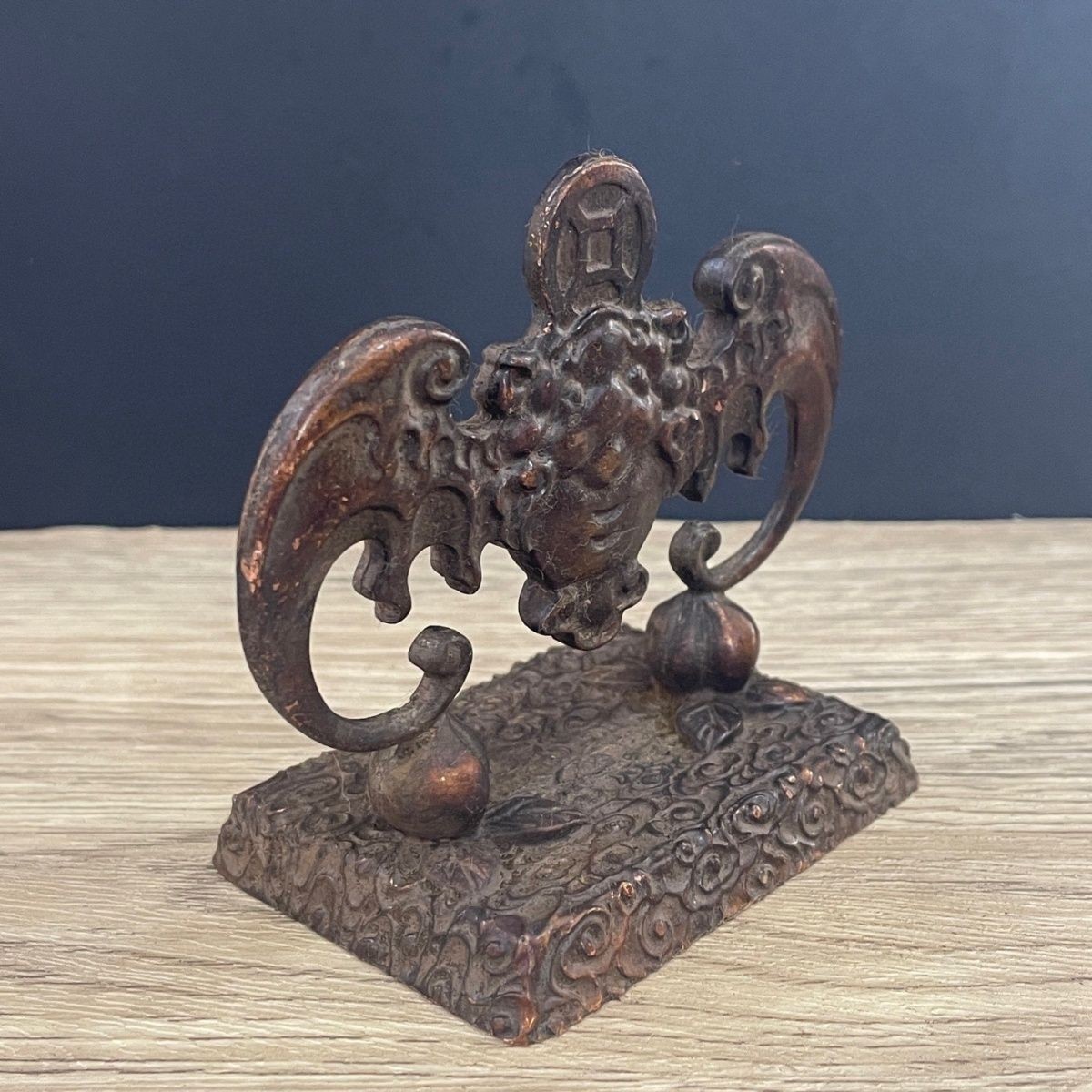 Chinese Vintage Style Desktop Figurine Office Study Decor