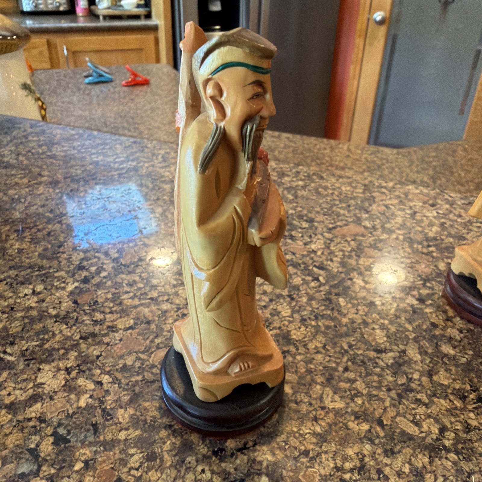 Vintage Chinese Eight Immortals Carved Boxwood Set Republic Period