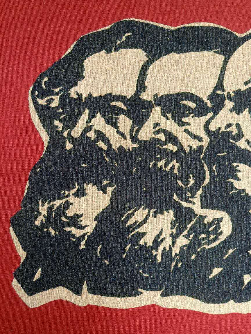36″ Cloth Silk Invincible Marxism-Leninism Mao Zedong Thought Thangka 52432
