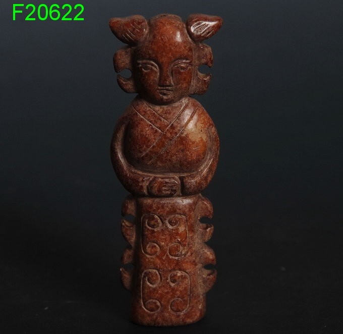 Chinese Folk culture Han dynasty style eremite statue! simple stone Carved