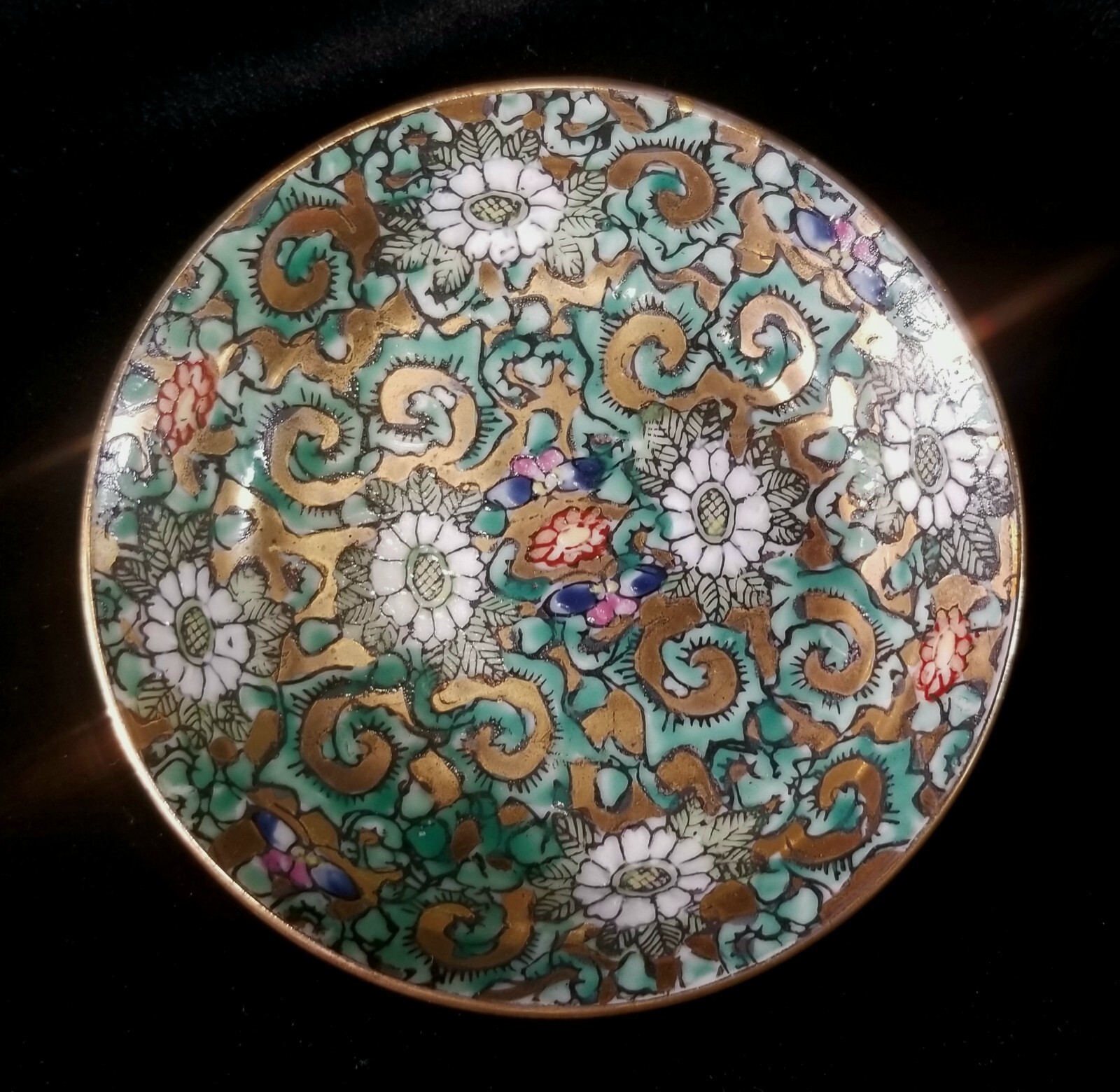 3 Vtg Chinese Items Soapstone Dragon Ching Dynasty Ceramic Trinket Box Sm Dish