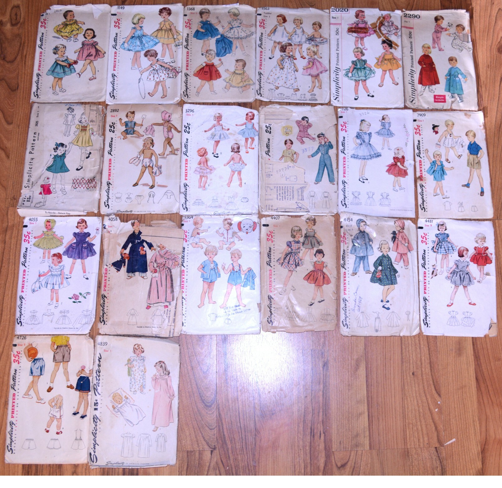 23 Simplicity Sewing Patterns Baby Girls 12 Months size 1 Year 1950’s 60 U-Pick