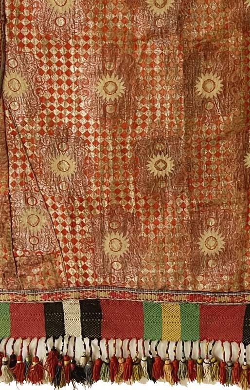 OLD CENTRAL ASIAN UZBEK LAKAI FESTIVE BROCADE HORSE COVER