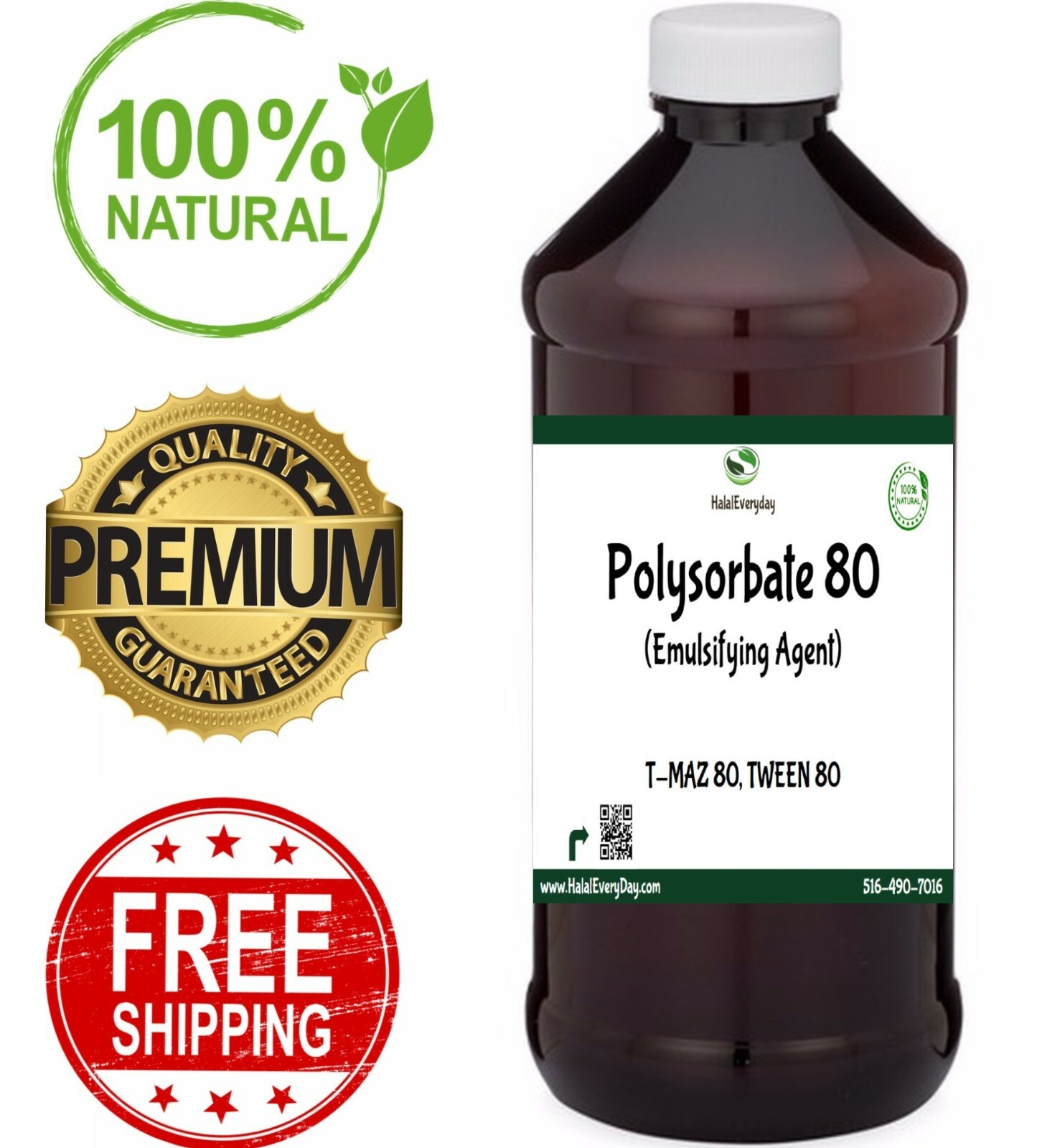 Polysorbate 80 – 100% Pure Oil Soap Making Supplies Bath Body Tween 80 T-Maz 80