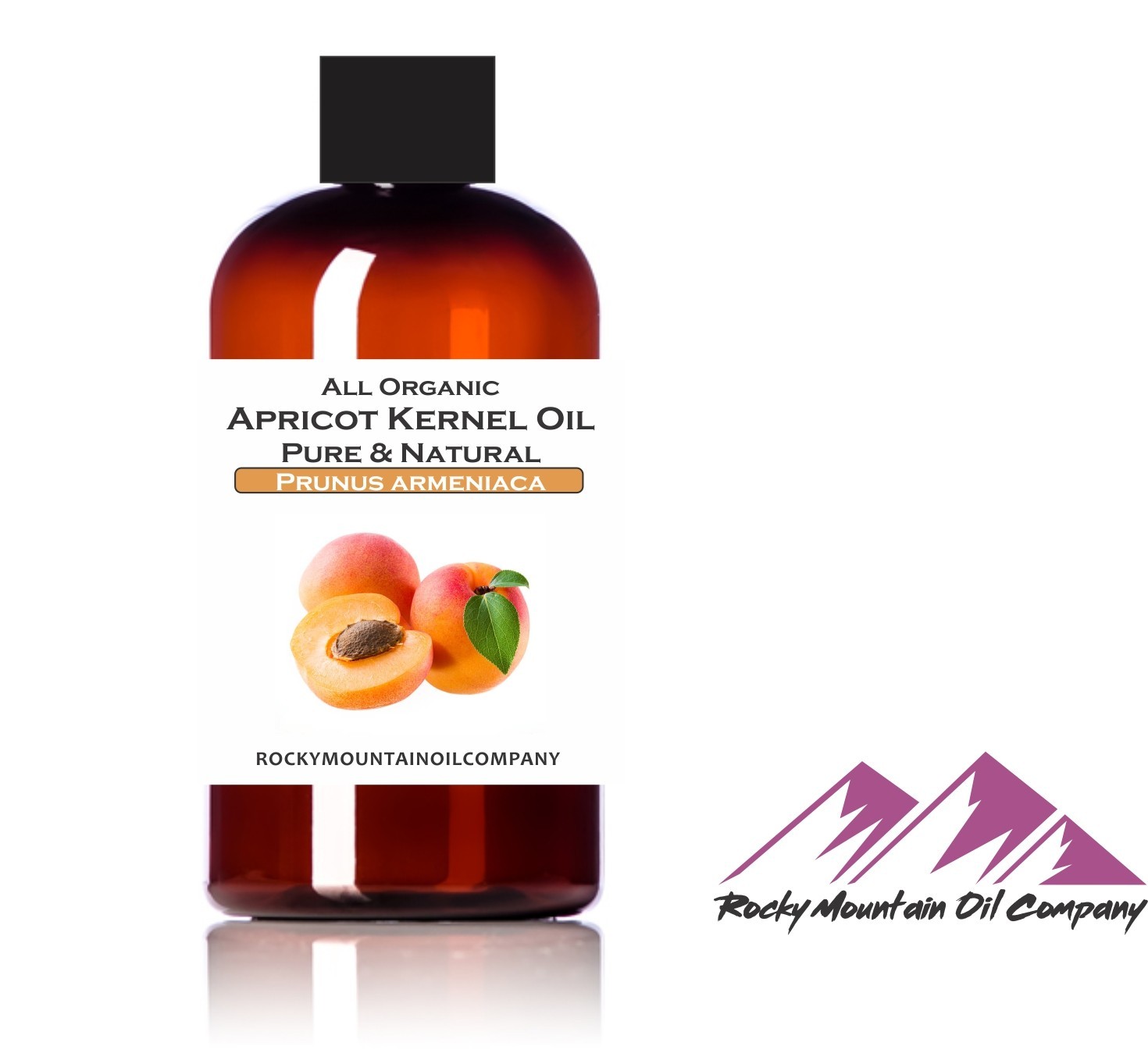 ORGANIC APRICOT KERNEL OIL UNREFINED COLD PRESSED 2 4 8 16 oz GLASS BOTTLE OPT.