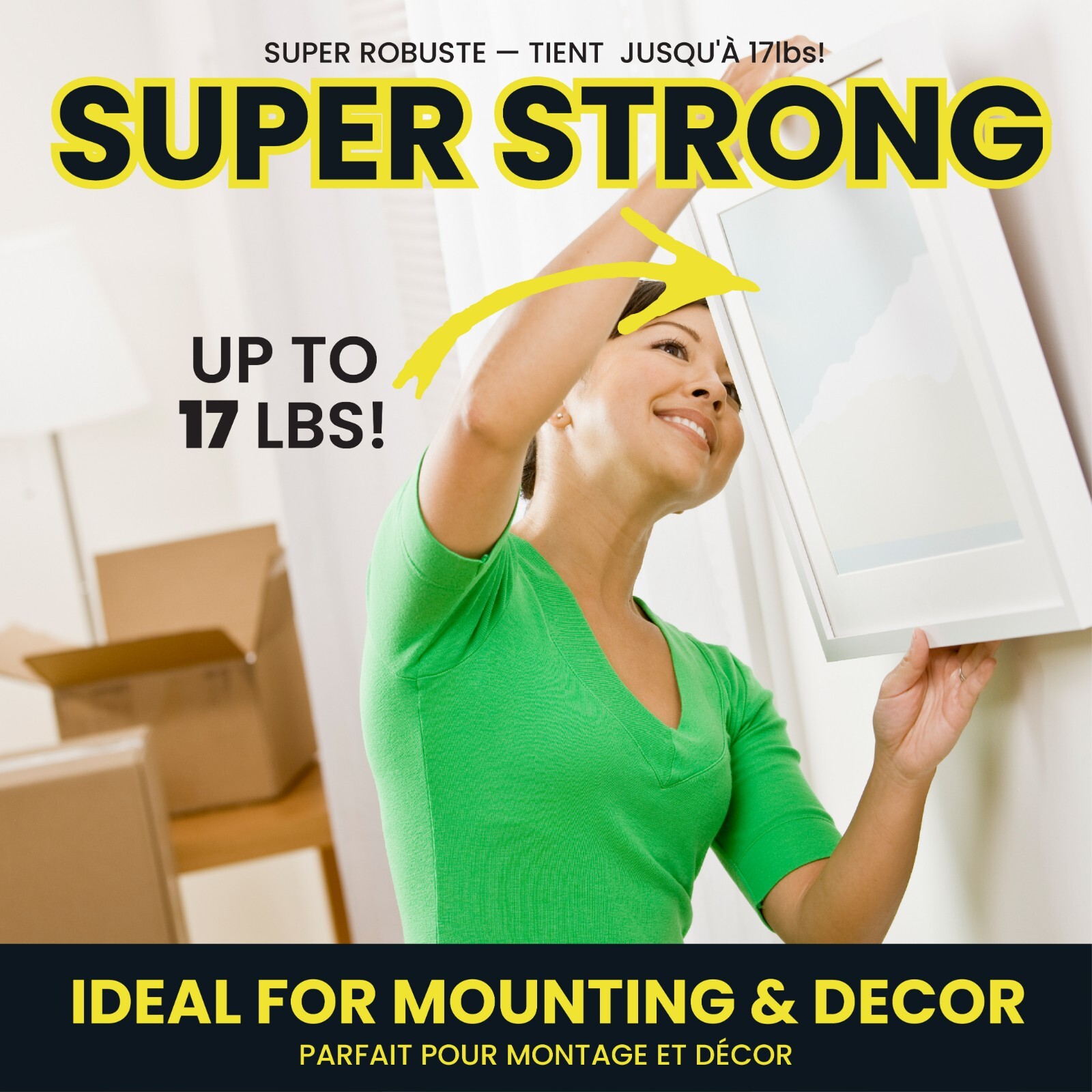 Alien Tape Double Sided Multipurpose Adhesive Grip Mounting Tape – 3 Pack