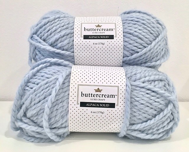Buttercream Luxe Craft Angel Hair Yarn. Lt. Blue. Bulky / Super Bulky # 5
