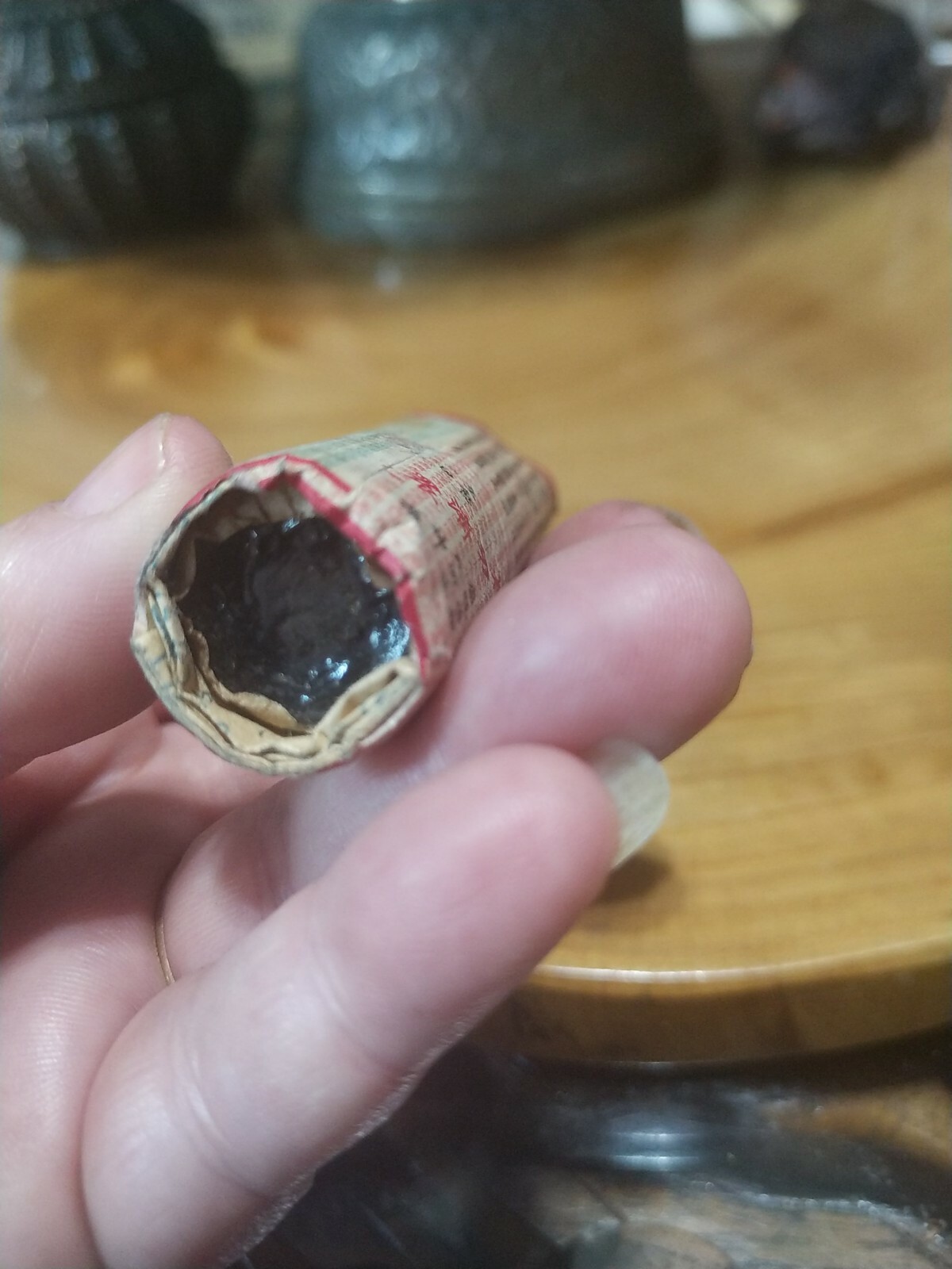 Antique 1920s Chinese CHOLERA medicine. Paper packet, glass bottle