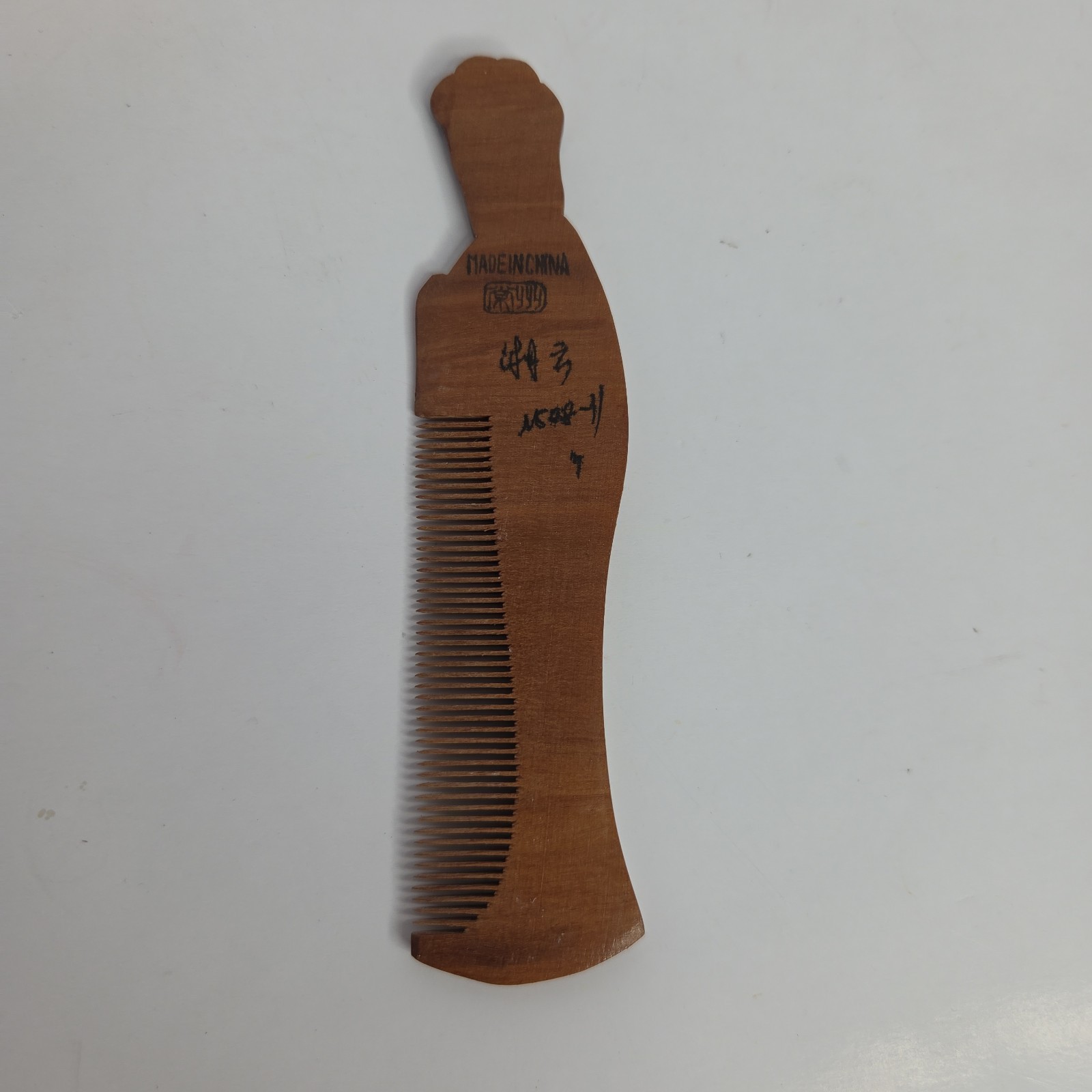 Wood Hair Comb Girl Comb China Gong Shu Ming Bi Folk Art Chinese Com 4.5 Inch
