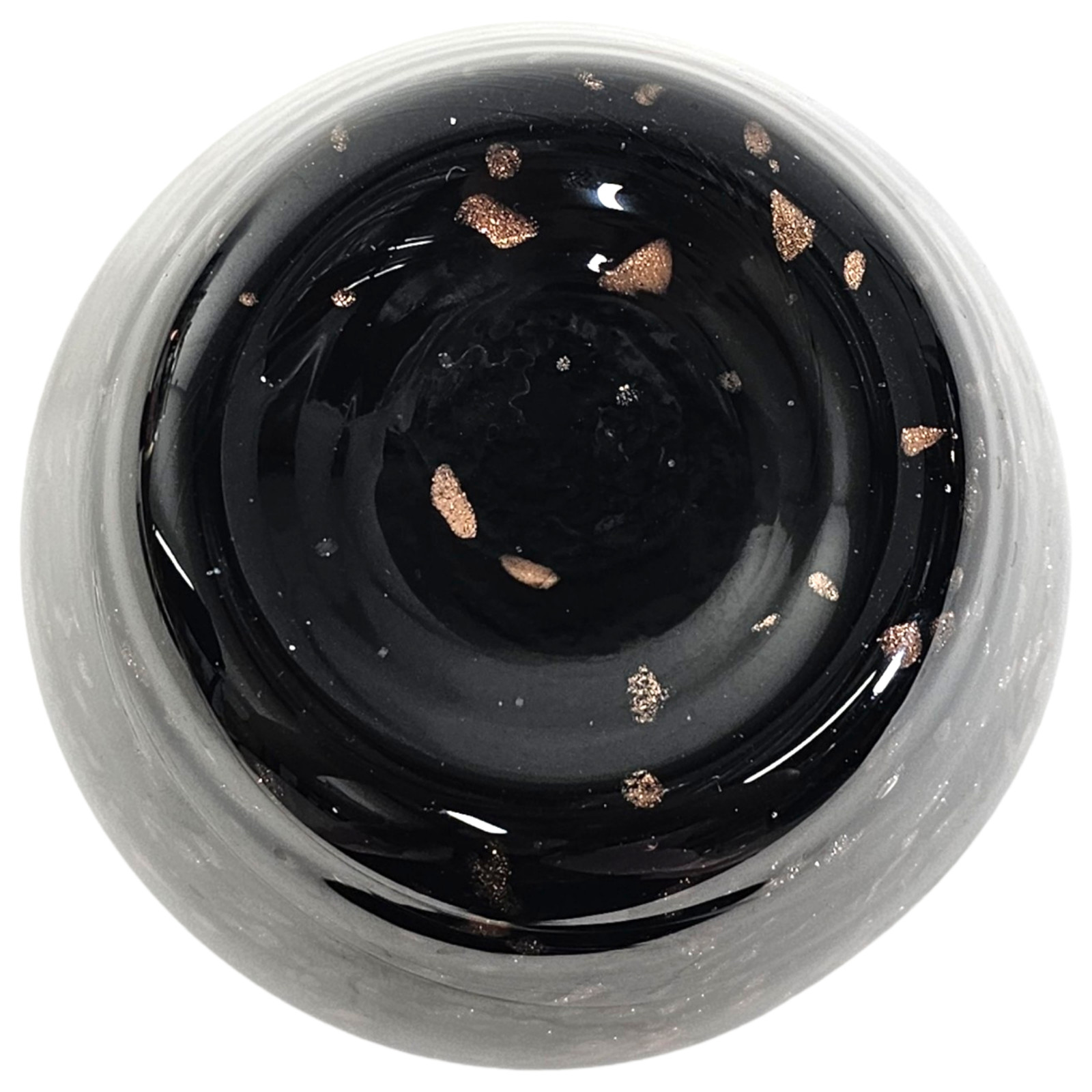 Dale Tiffany Springdale Art Glass Black Copper Amphora Vase Modern Vase 20th C.