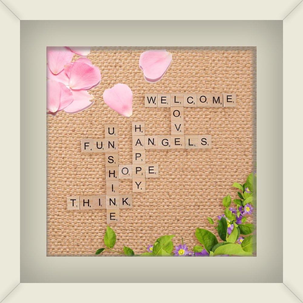 200PCS Scrabble Letters for Crafts – Wood Tiles for DIY Gift Decoration