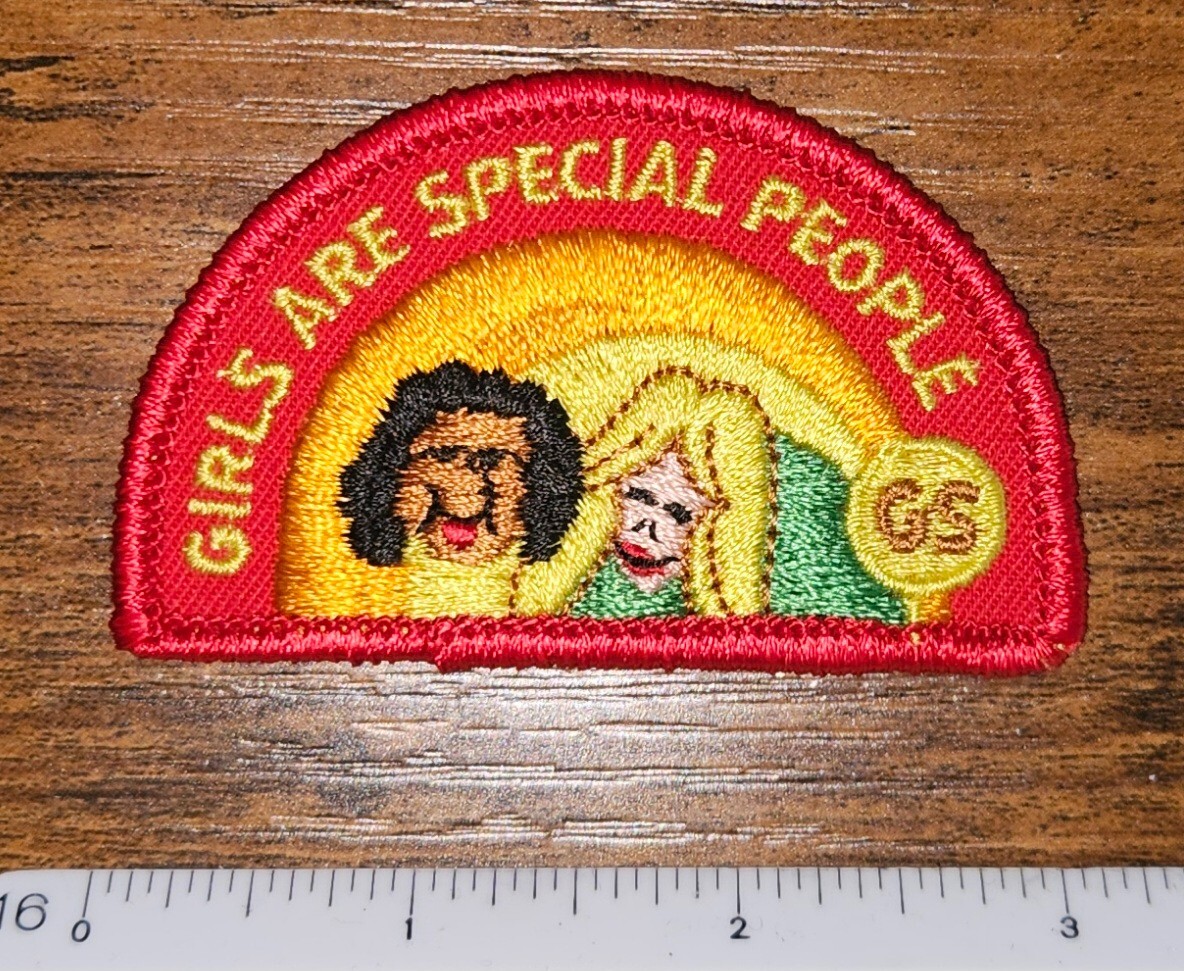 Girl Scouts of America BSA Girls Are Special People Vintage Patch