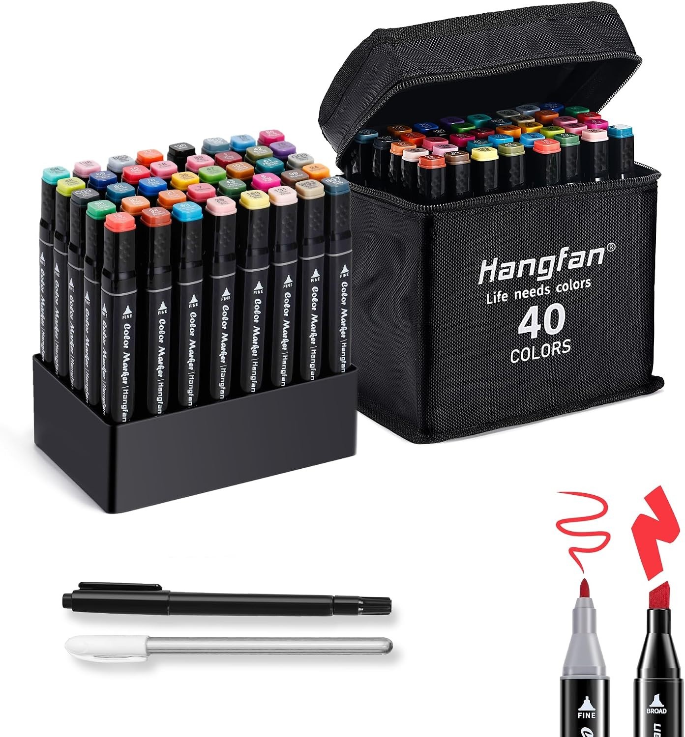 Alcohol Based Ink Art Markers, 120 Colors Broad&Fine Dual Tip Permanent Markers