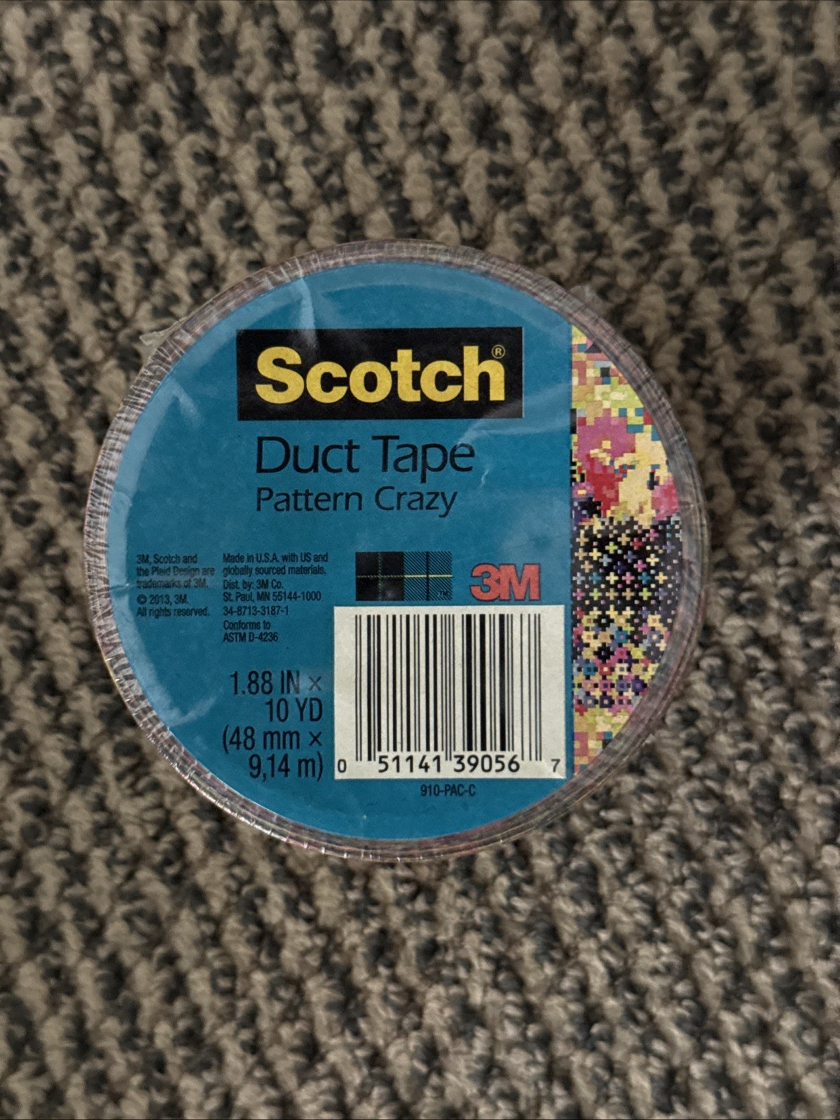 Scotch Pattern Duct Tape 1.88 Inch X 10 Yards (48mm × 9,14m) Pattern Crazy
