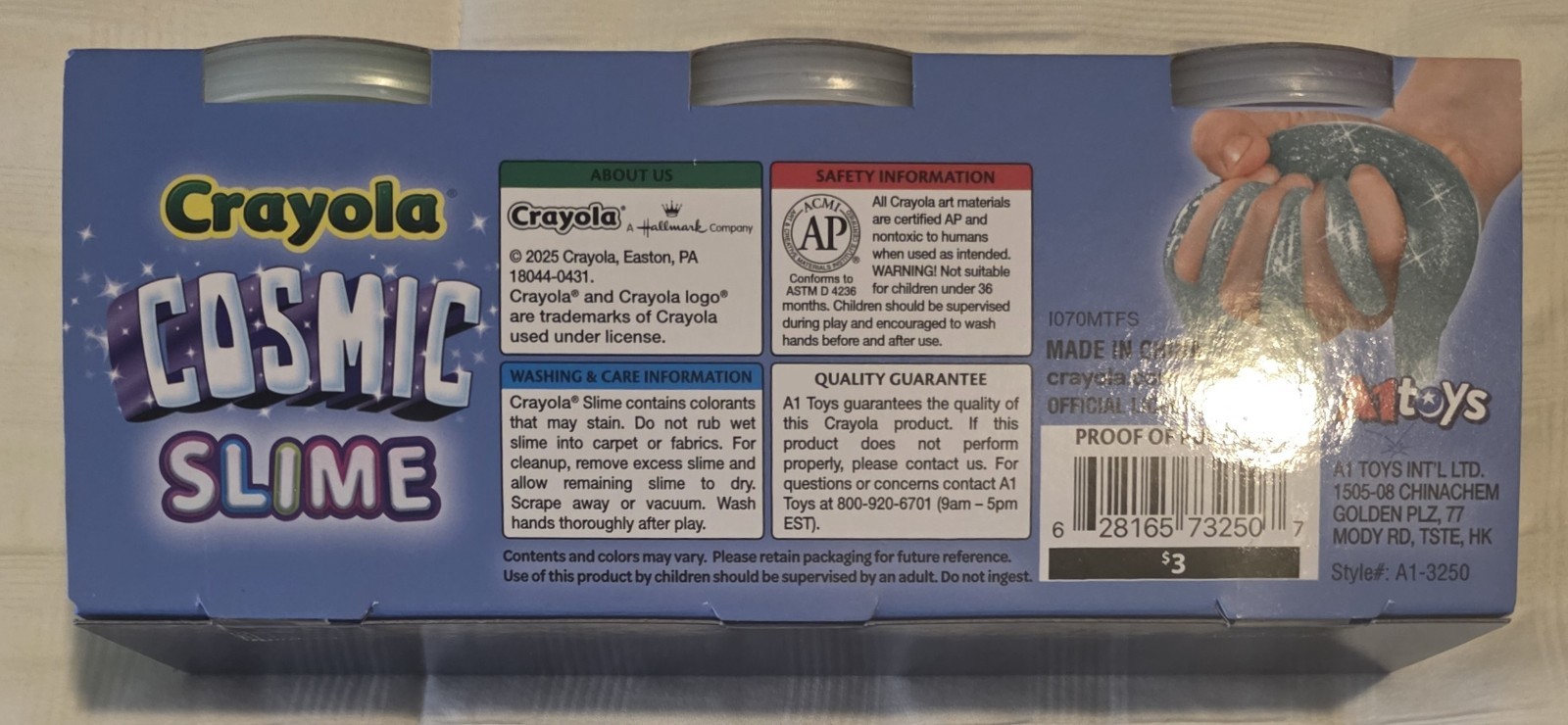 Crayola Cosmic Slime 3 Pack 5 Ounces Each Ages 3 And Up
