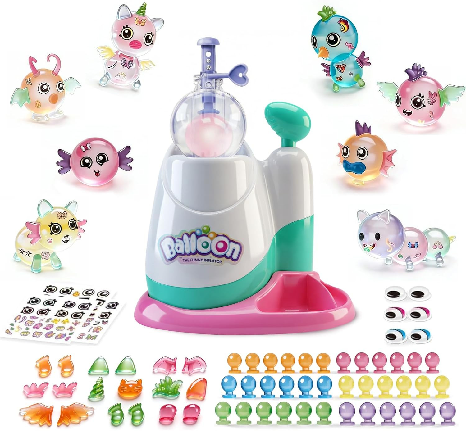 BBWAOiO DIY Sticky Craft Kit for Kids, Squishy Maker Toy with Pump, Creative Toy