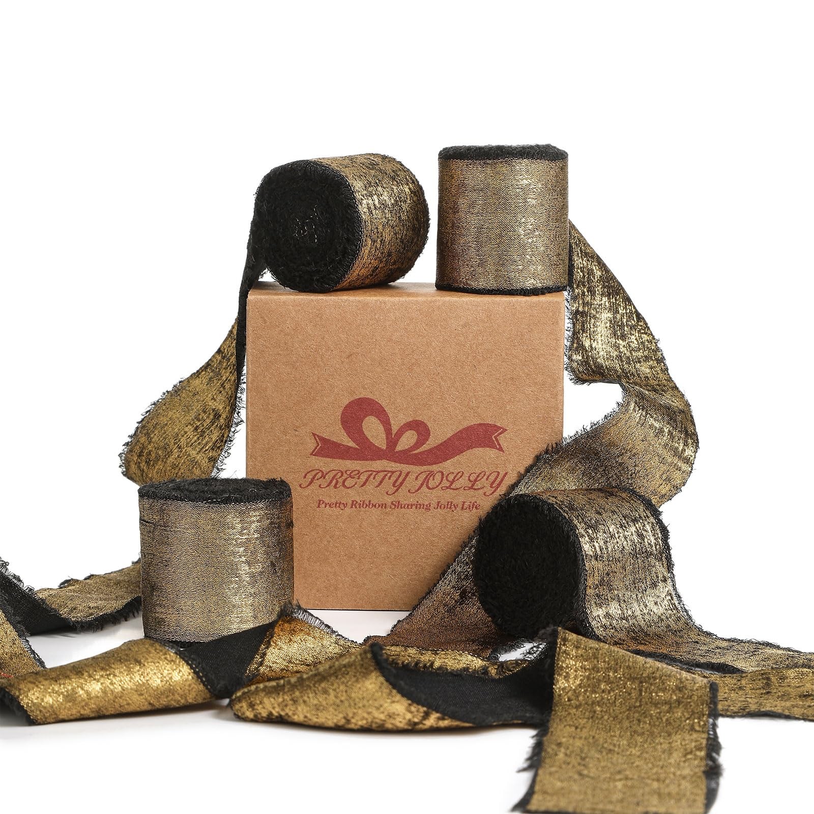 Pretty Jolly Handmade Shimmery Chiffon Ribbon for Gift Wrapping 20Yds | Fraye…
