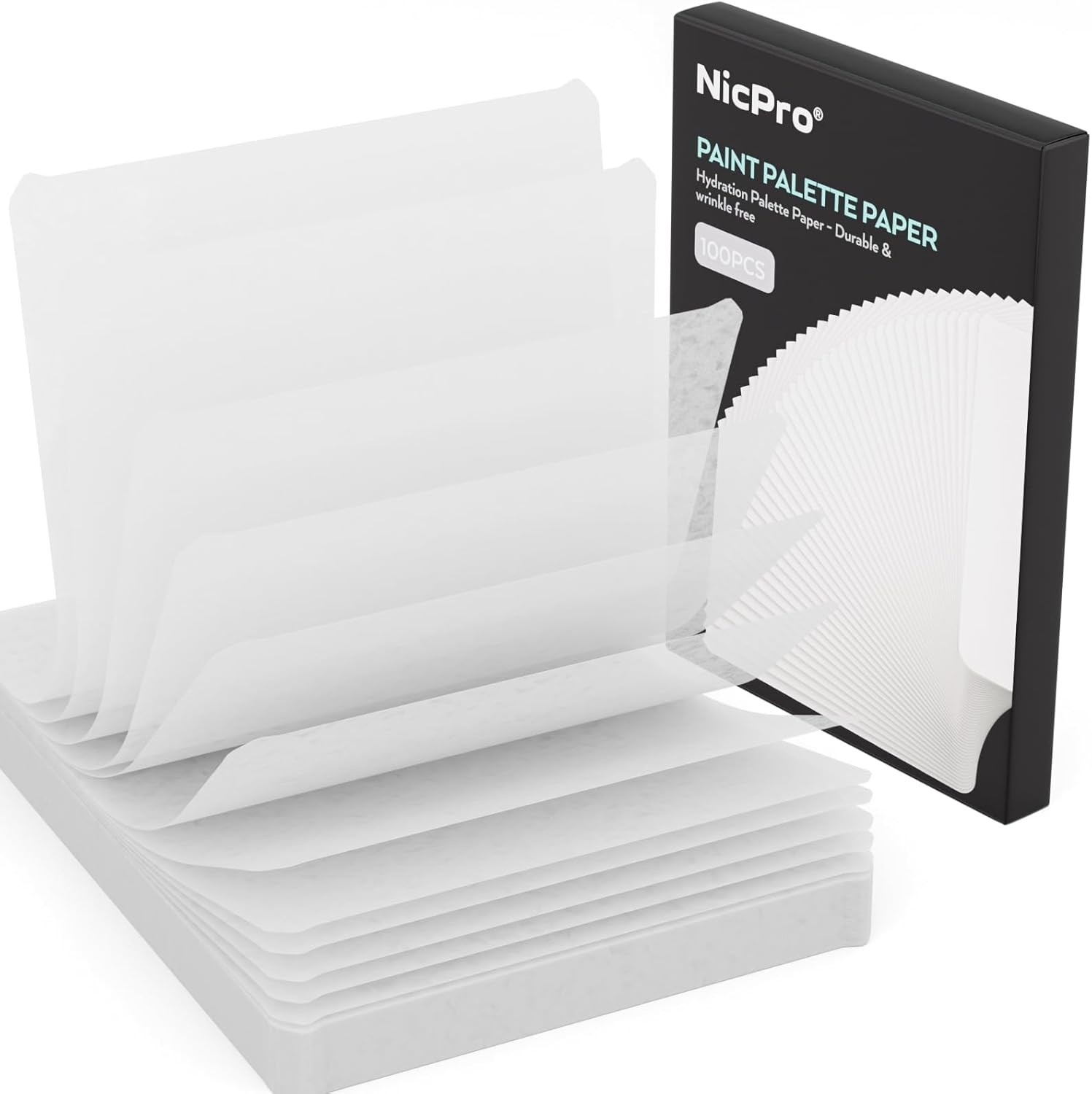 Nicpro 100 Sheets Wet Palette Paper Refillment, Only Designed for Stay Wet Palle
