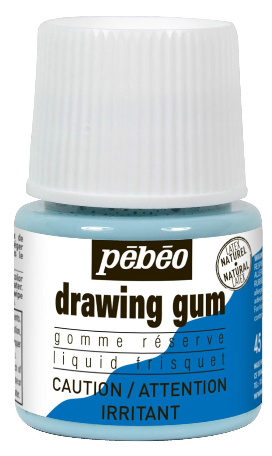 Easy Peel Liquid Latex Masking Fluid – Drawing Gum – Dries Quickly – for Ink – W