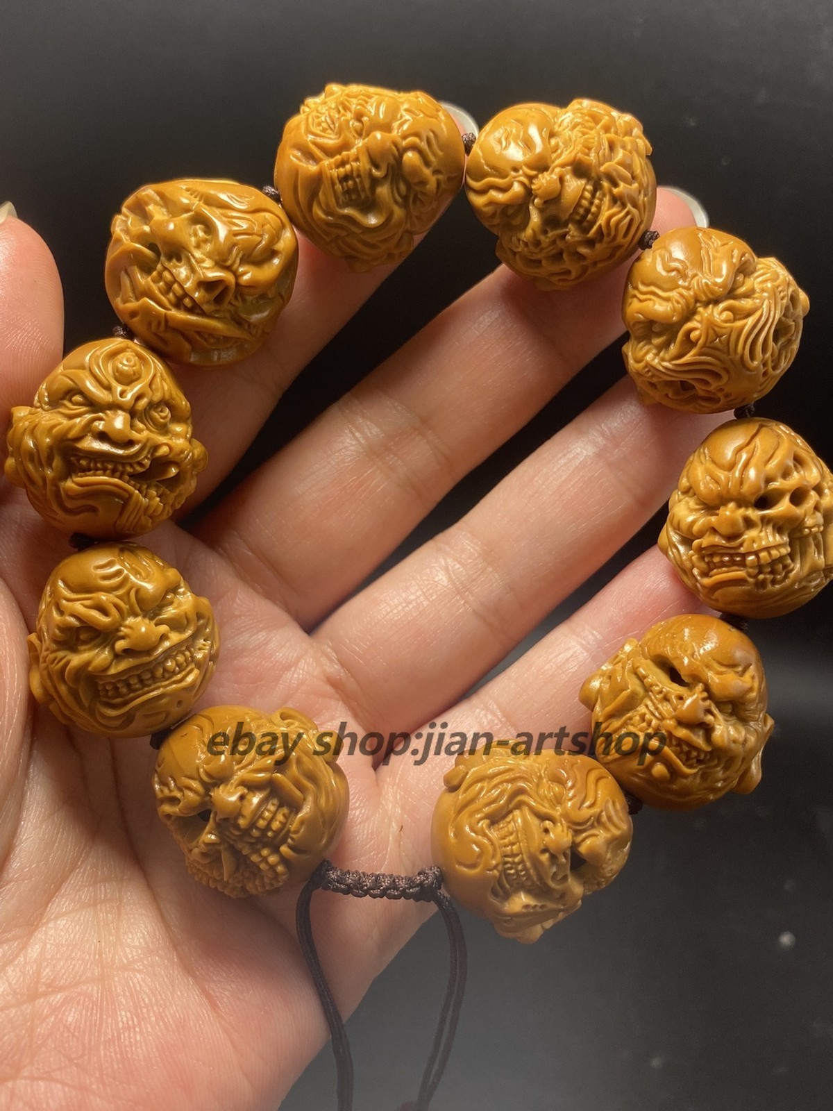 China Olive Dentoliva Fierce Monk (Evil Monk) “Face Death with Life” Bracelet