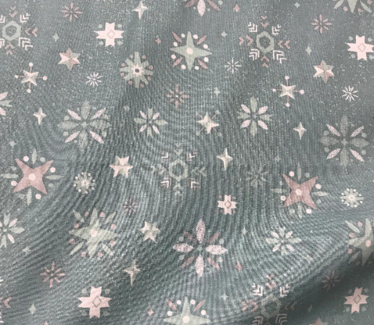 Way Up North Snowflake Blue – Riley Blake Cotton Fabric