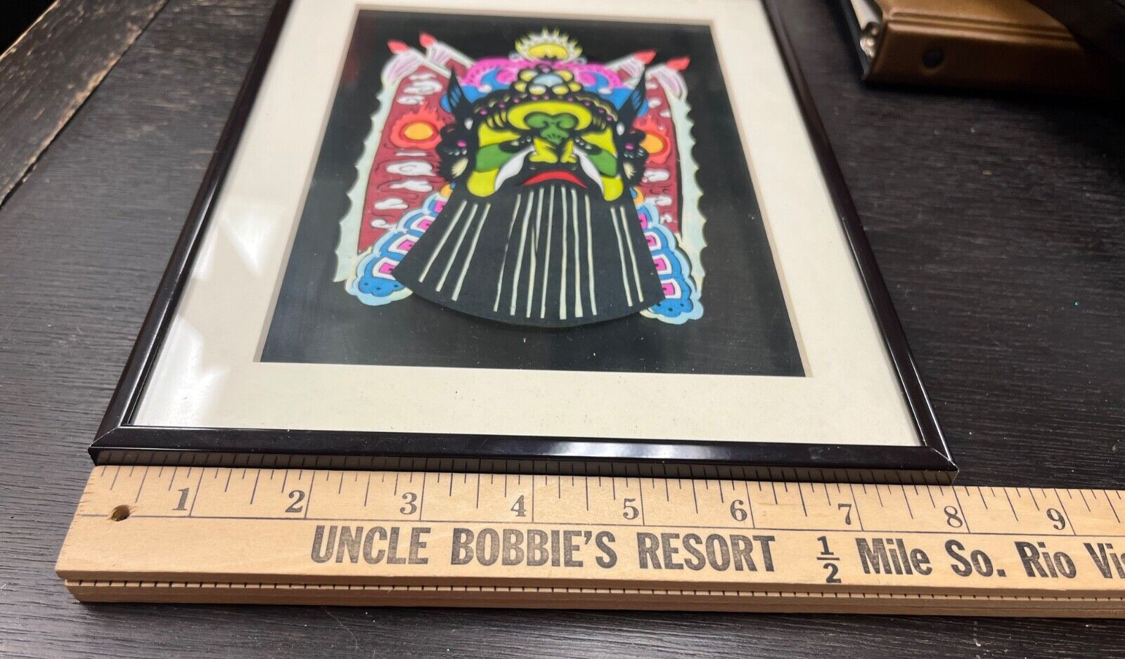 Six (6)- Vintage handcrafted Chinese Paper-Cutouts Framed Under Glass