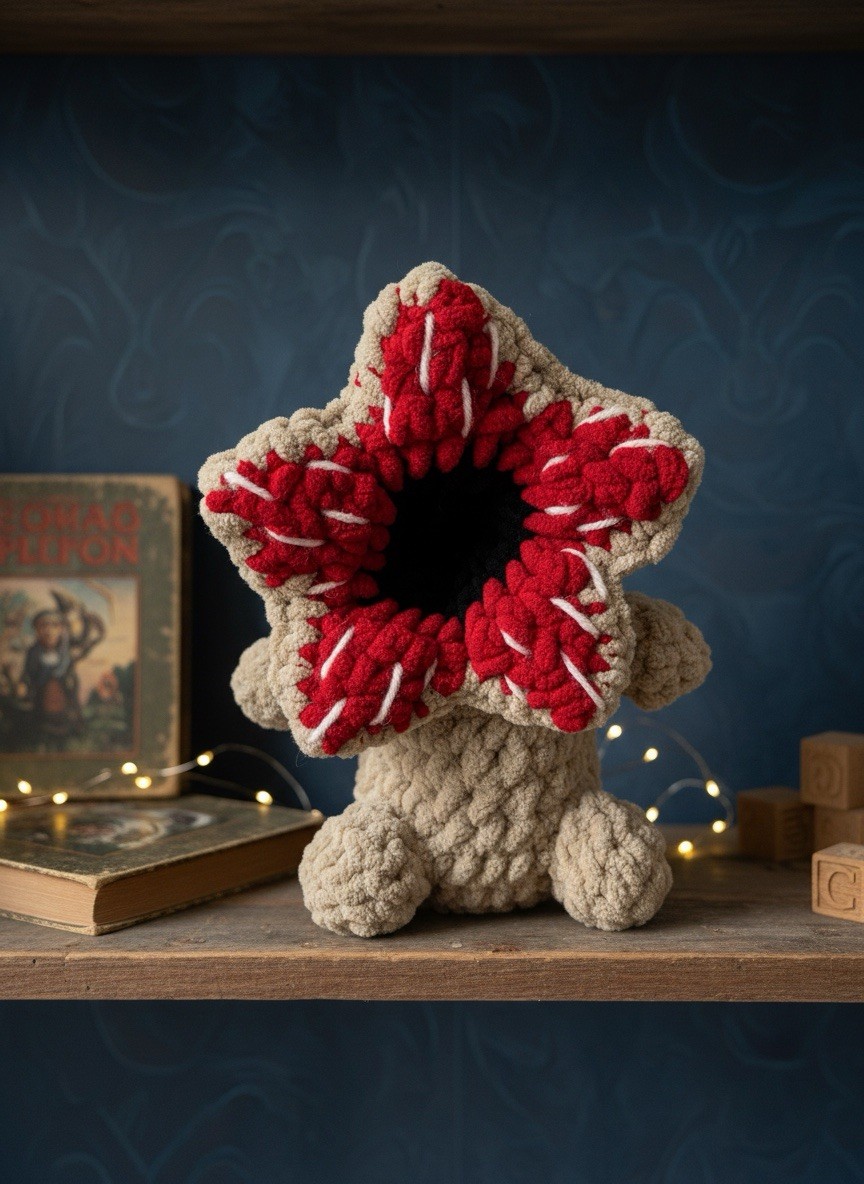 Demogorgon Stranger Things Inspired HandMade Crochet Plushie FREE SHIPPING