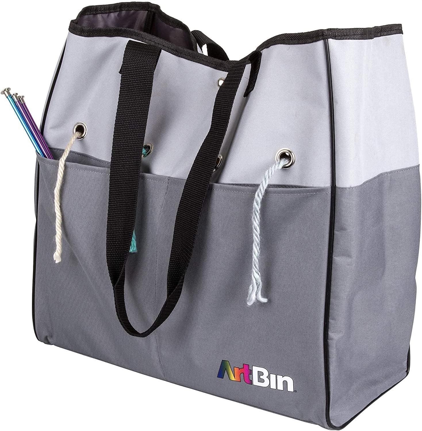 ArtBin 6821AG Yarn Tote, Portable Storage Bag with Yarn Organizer