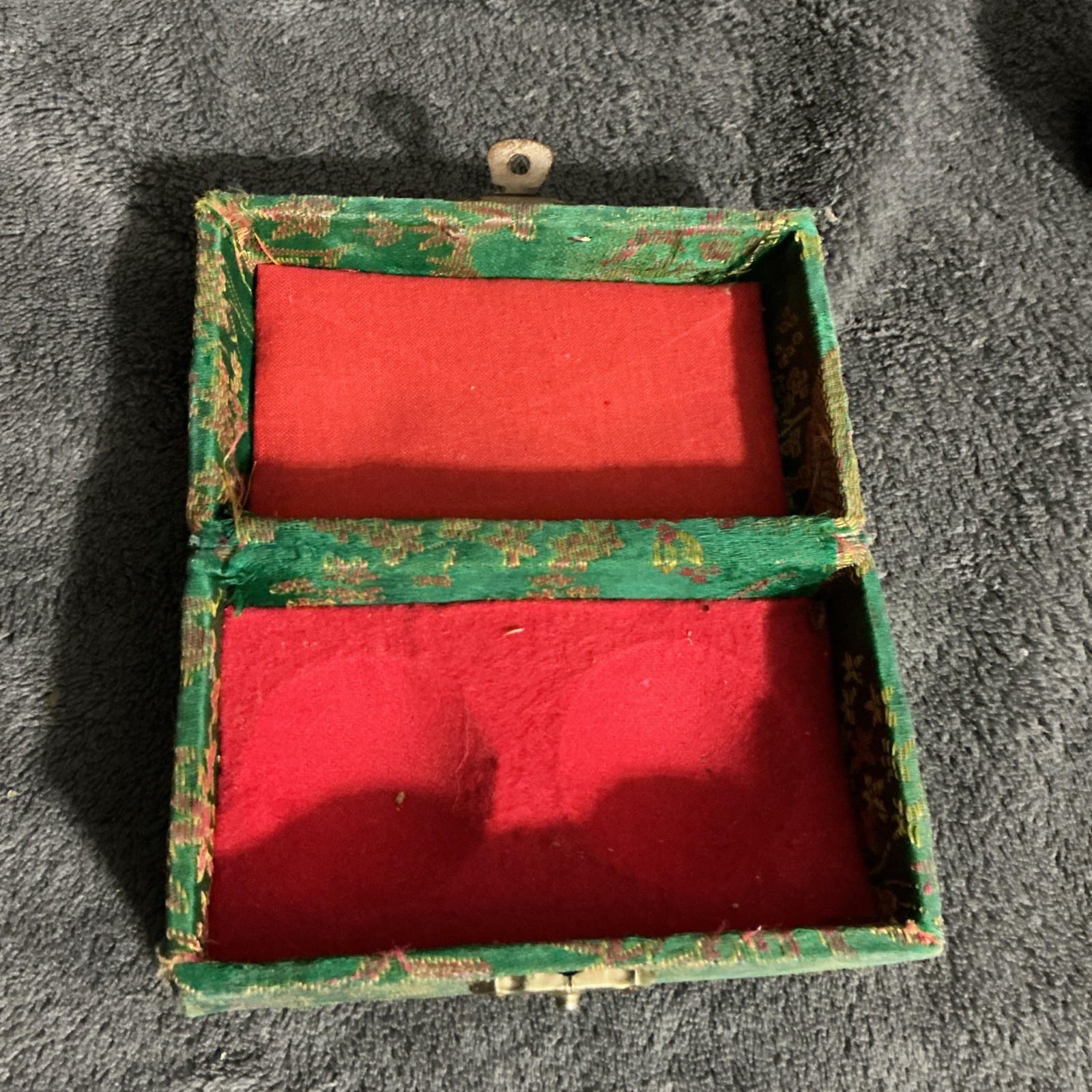 Set of 2 Vintage Chinese Baoding Sun and Moon Iron Balls 5” Green Box Included