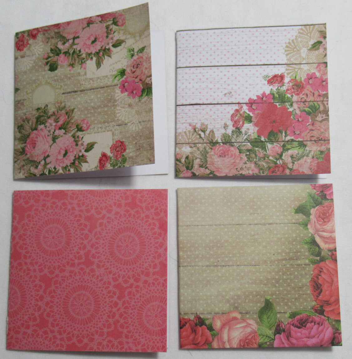 Valentine’s Day Handmade Gift Tag Card blank 3″ x 3″ 1 each style Lot Set of 12