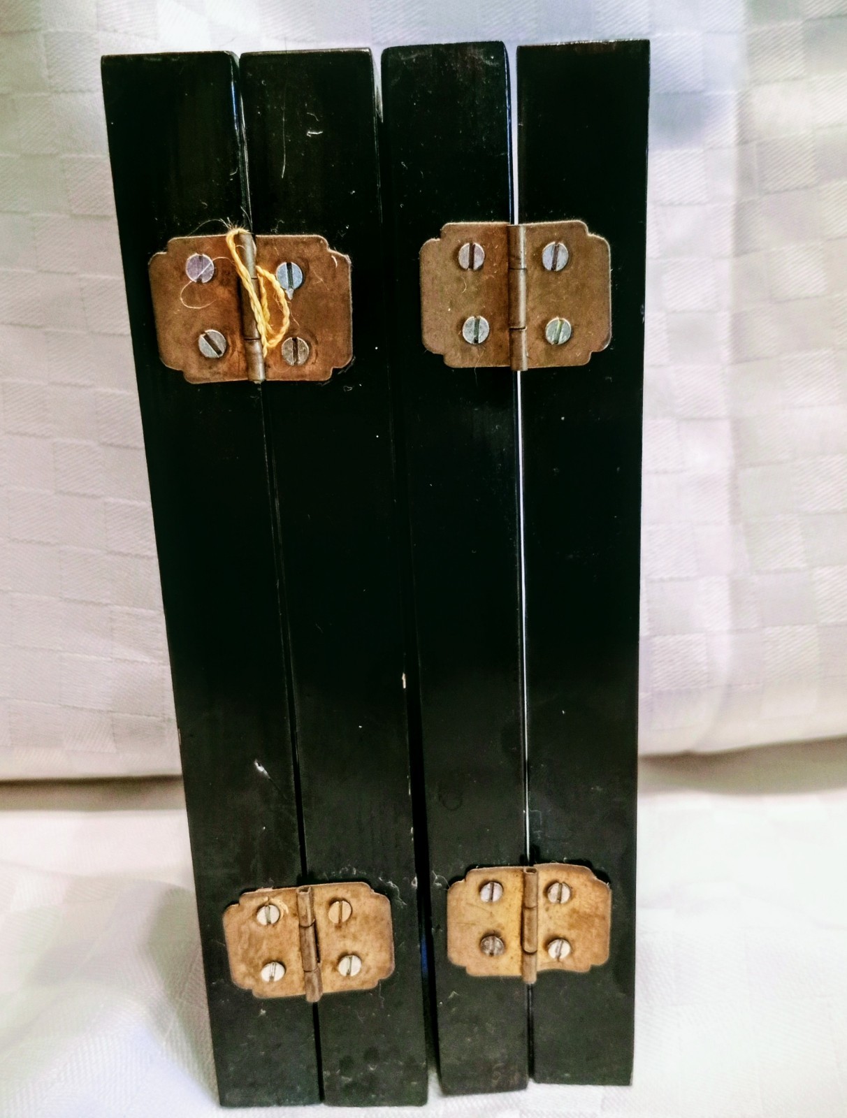 Chinese Cork Art Vintage 1980’s Miniature Screen Carved Birds, Trees, Pagodas