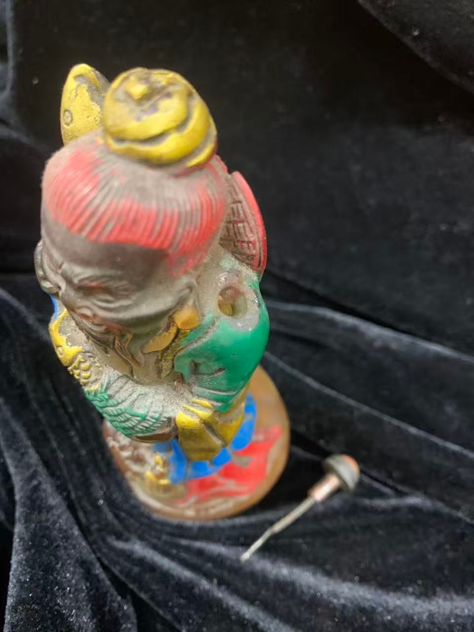 Excellent Pure Chinese Old Coloured Glaze Hand Made *Fisherman* Bottle