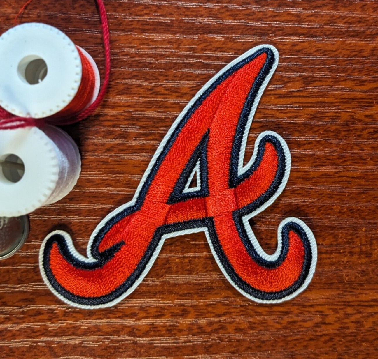 Atlanta Braves Patch ATL Sports MLB Baseball Embroidered Iron On 2.75×3″