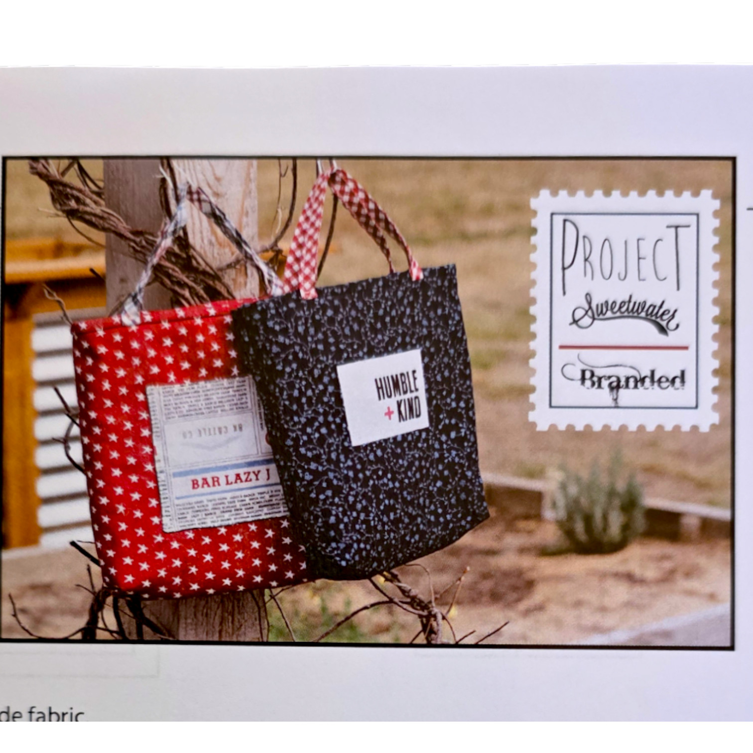Project Sweetwater Branded – Multiple Quilt Patterns – Table Mat, Flag, Gift Bag