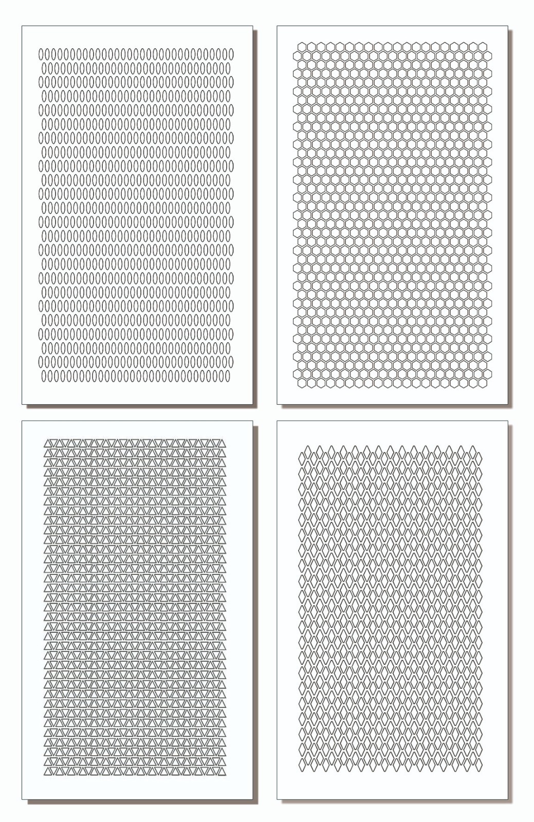 Camo Gun Stencils Camouflage Airbrush Spray Paint Cerakote Stencils TACMICRO 8pk