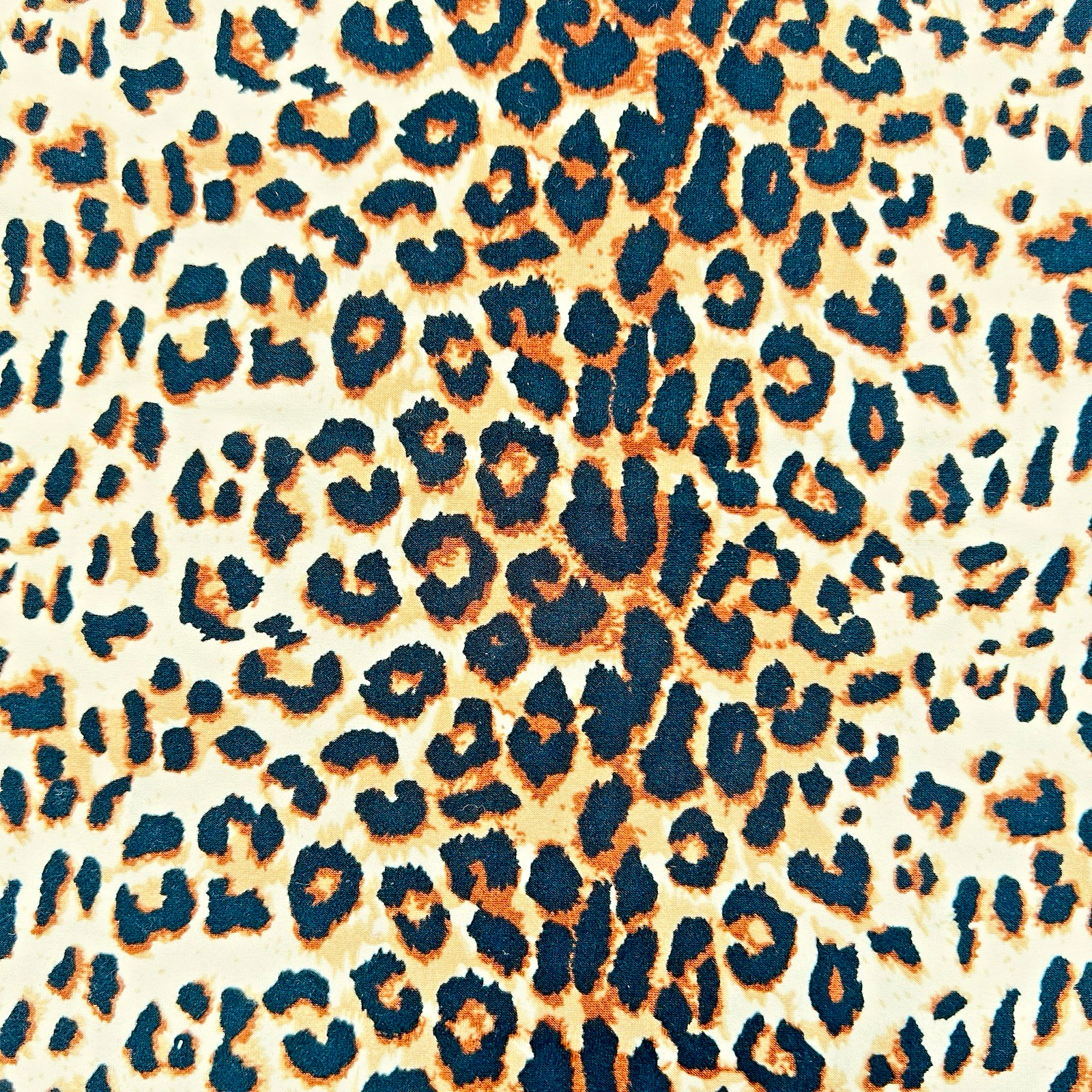 Leopard ITY Brushed Poly Blend Stretch Trendy 60″ Wide Fabric By The Yard $2.99