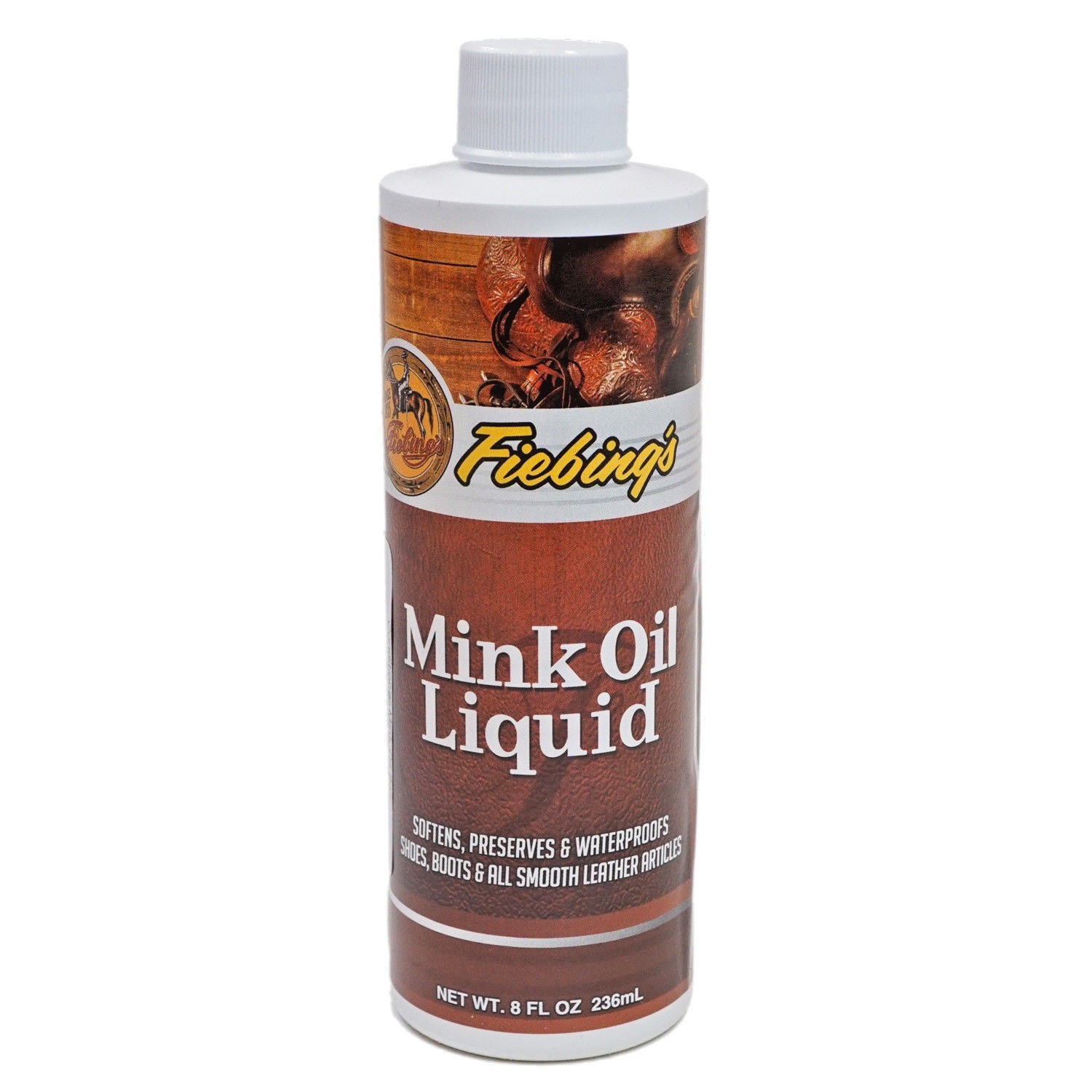 Fiebing’s Mink Oil Liquid to Soften/Preserve/Condtion Leather – 8 Ounce Bottle