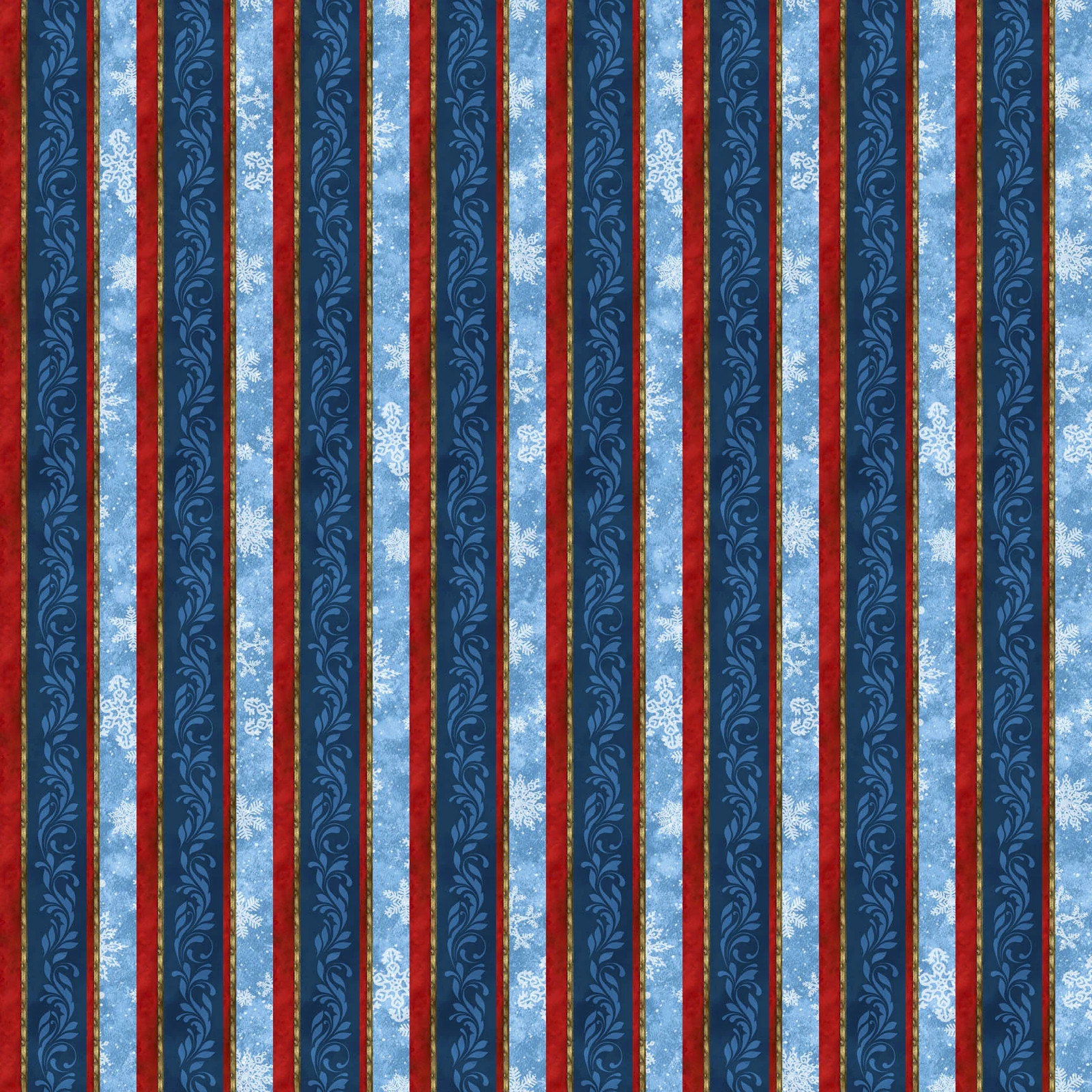NORTHCOTT – St. Nicholas by Liz Goodrick-Dillon – Plain Stripe – Dk Blue Multi