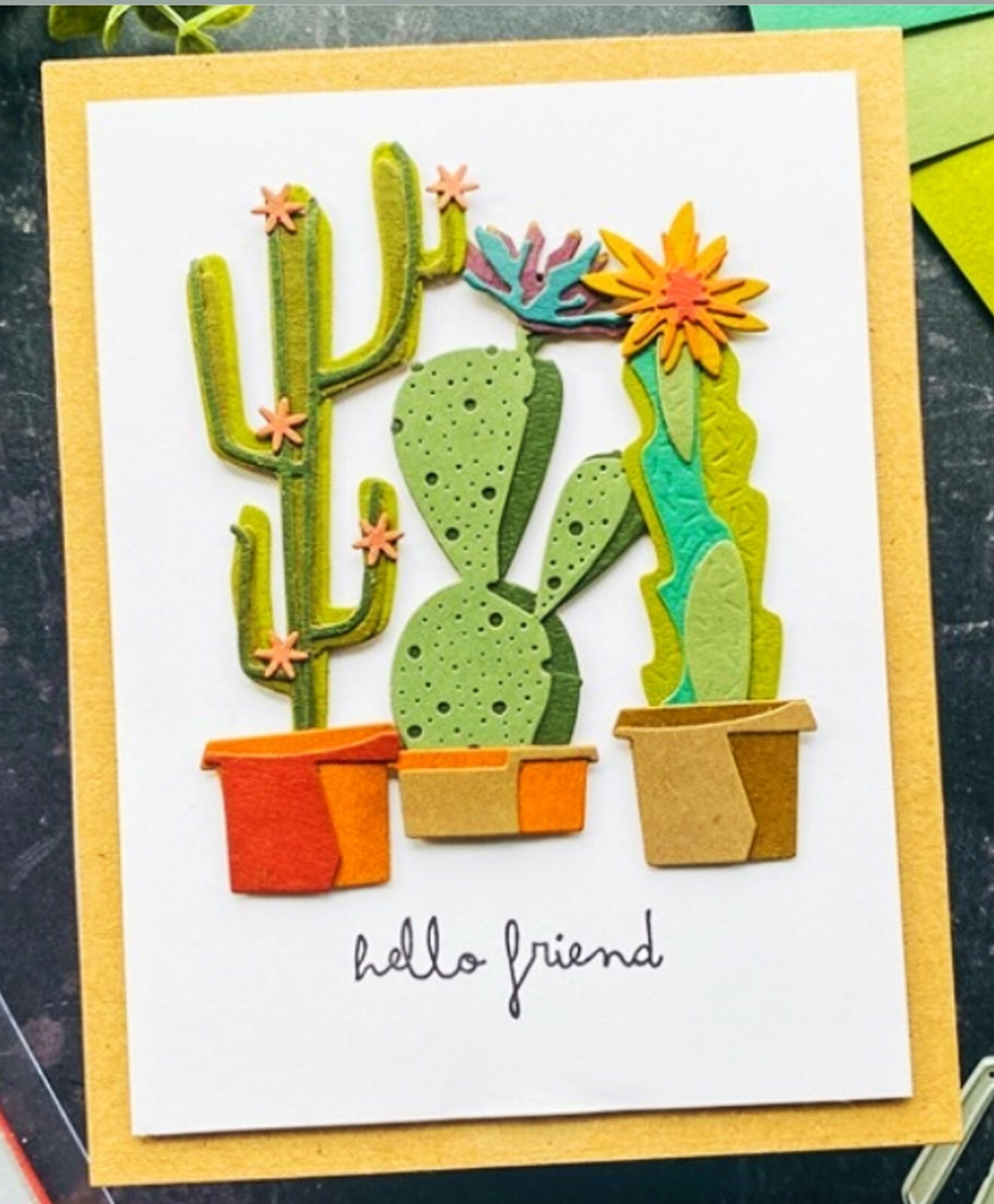 Sizzix Thinlits Funky Cactus 9PC set #665365 Retail $19.99 by Tim Holtz