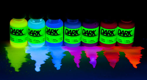 GLOWING Liquid: Neon/UV/Blacklight Reactive Dye / Paint
